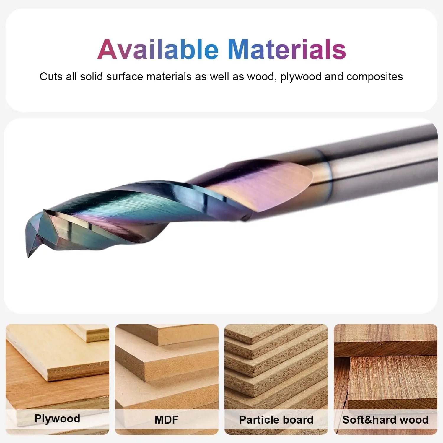 SpeTool EU W04508 SPE-X Coated SC UP CUT 2 FL 6MM DIA x 24MM CL x 6MM SHANK x 60MM OVL ROUTER BIT