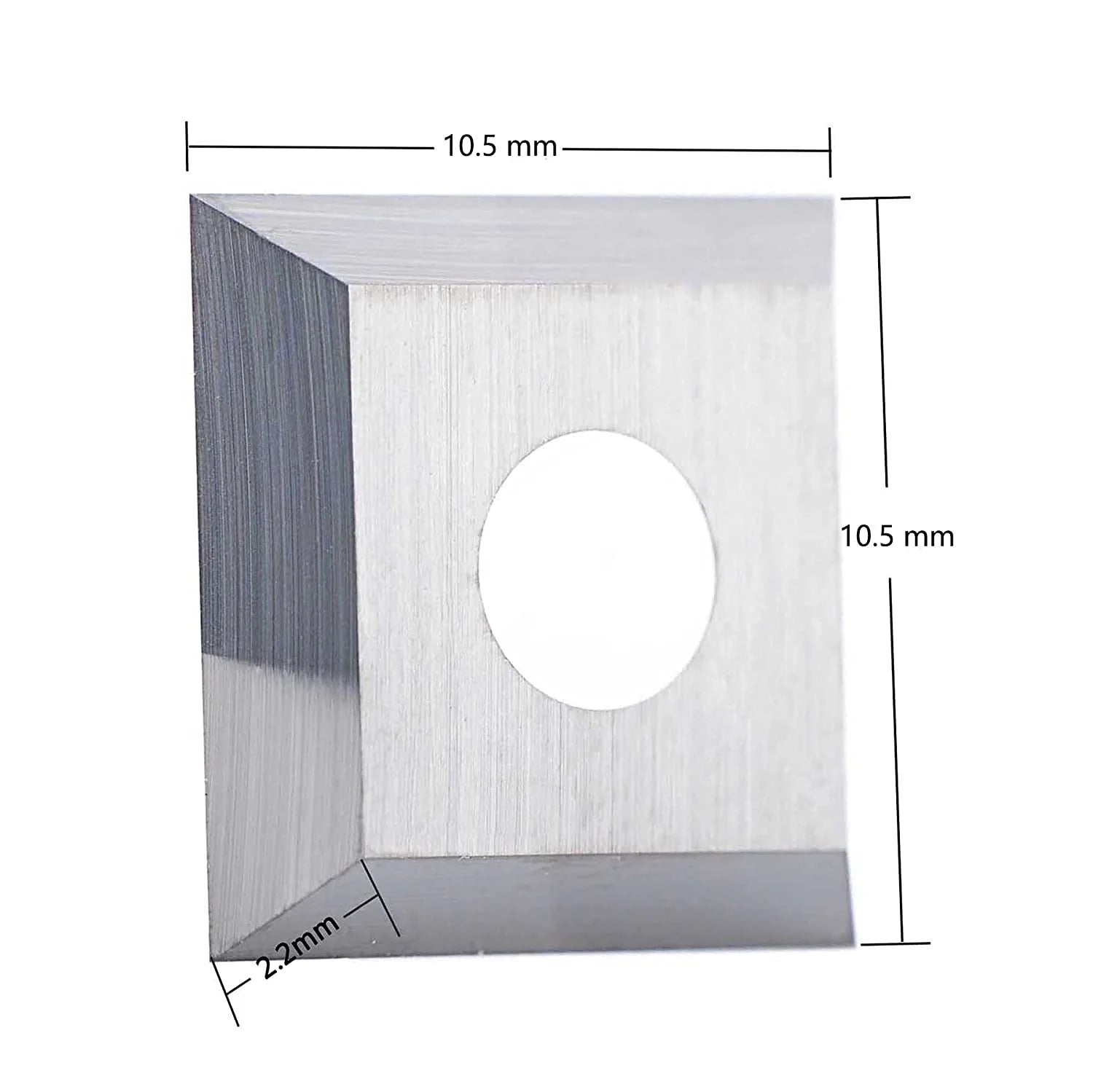 SpeTool 10pcs 10.5 x 10.5x 2.2MM Carbide Insert Replacement for Insert Router Bit
