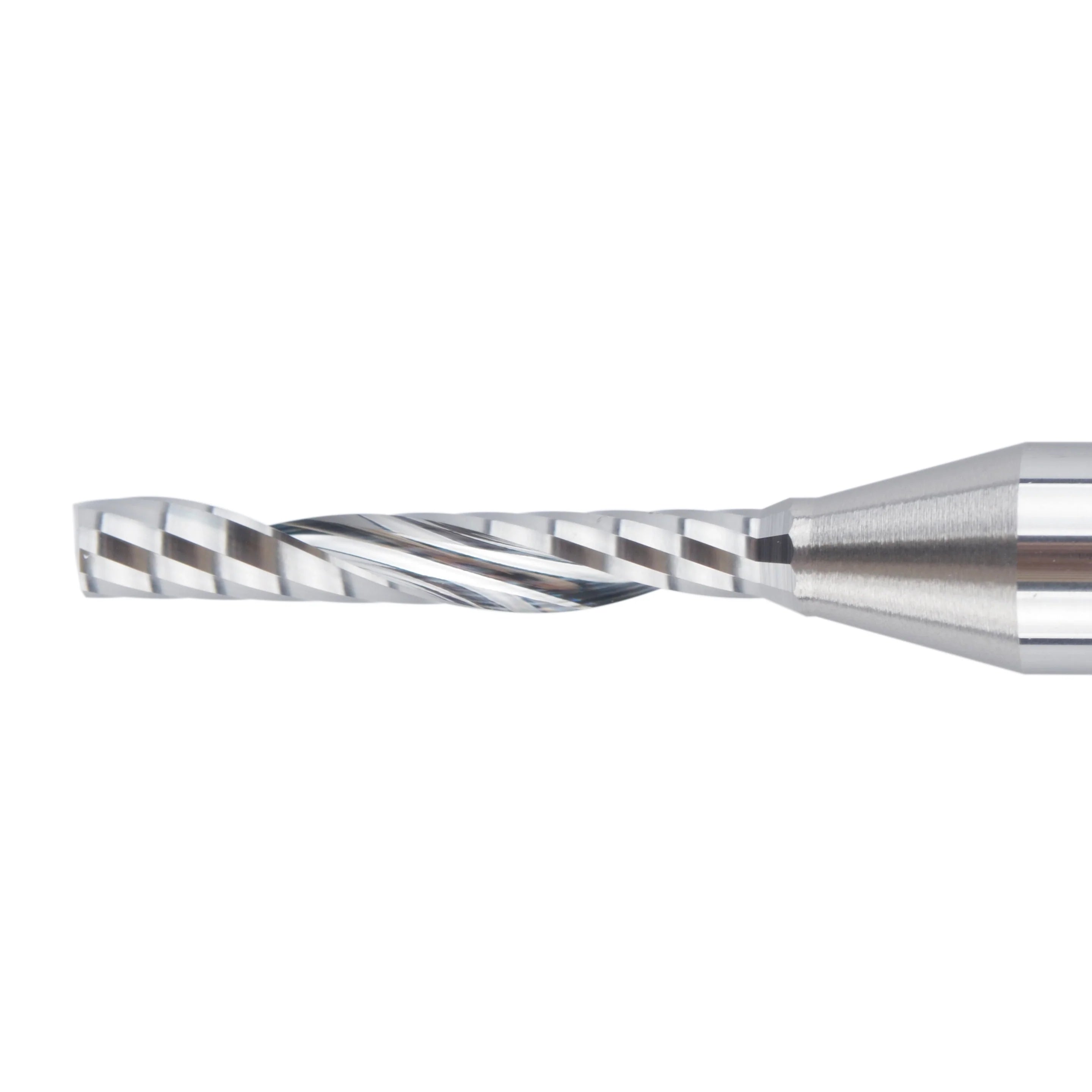 SpeTool 1/8 Spiral O Flute Plastic Cutting for Aluminum up cut router bit