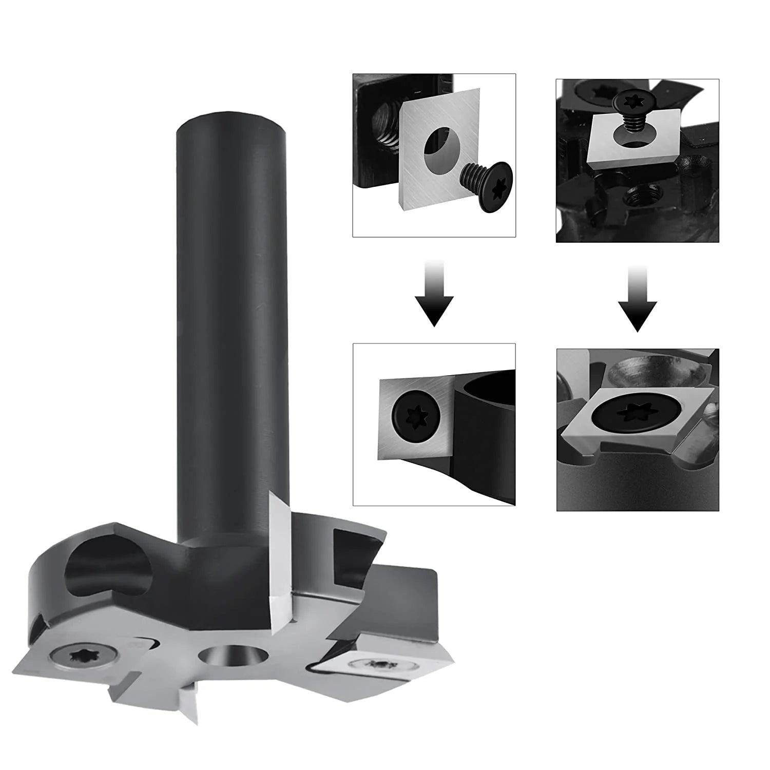 SpeTool 2+2 Flutes 45mm Dia 12mm Spoilboard Surfacing Router Planer Bit