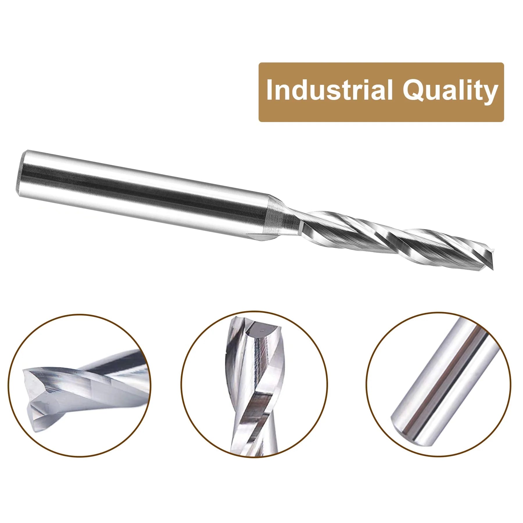 SpeTool 3-16 Dia 1-4 Shank Up Cut Router Bit Solid Carbide End Mill (1)