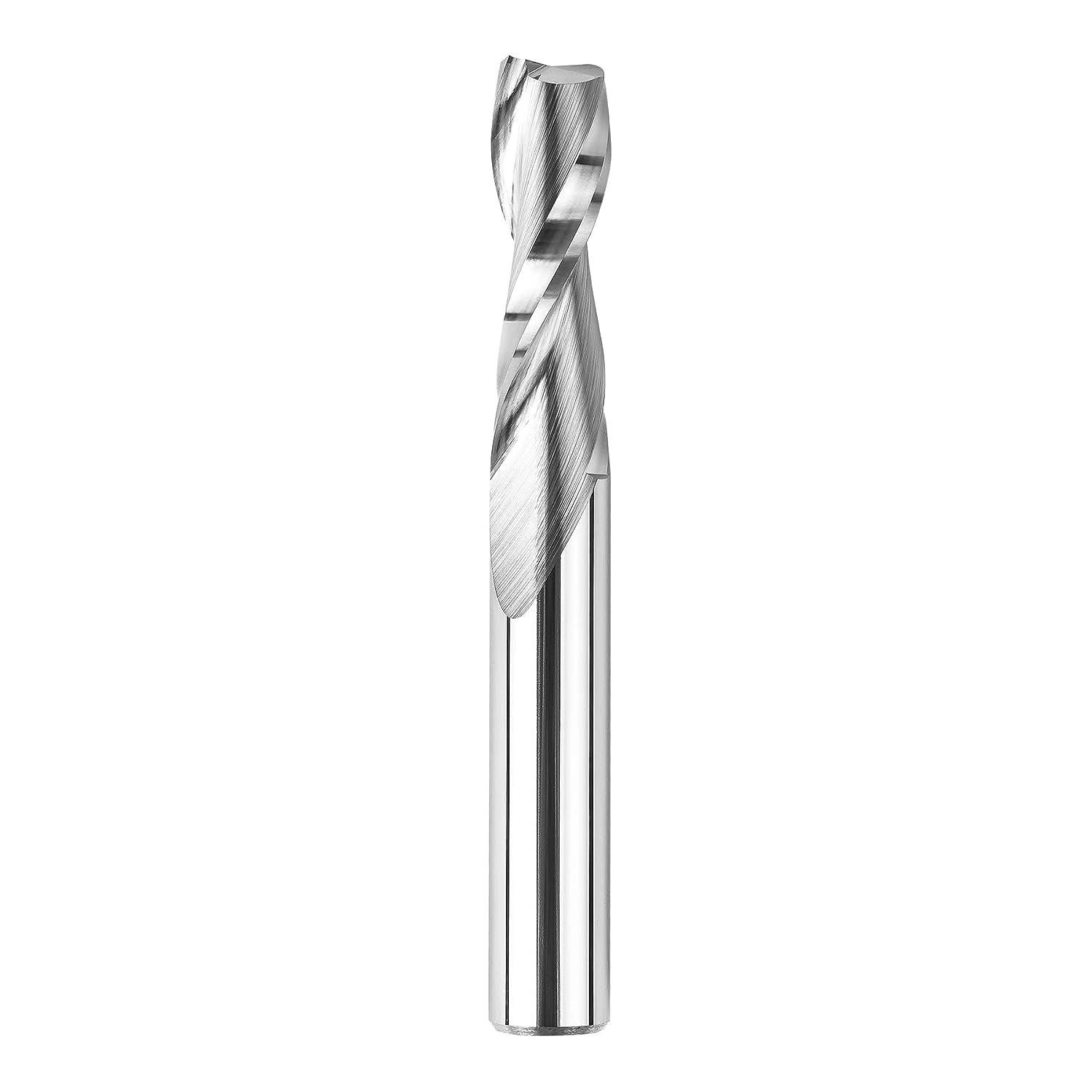 SpeTool 1/8" CNC Spiral Router Bits - 3" Extra Long Up Cut Carbide End Mill For Woodworking