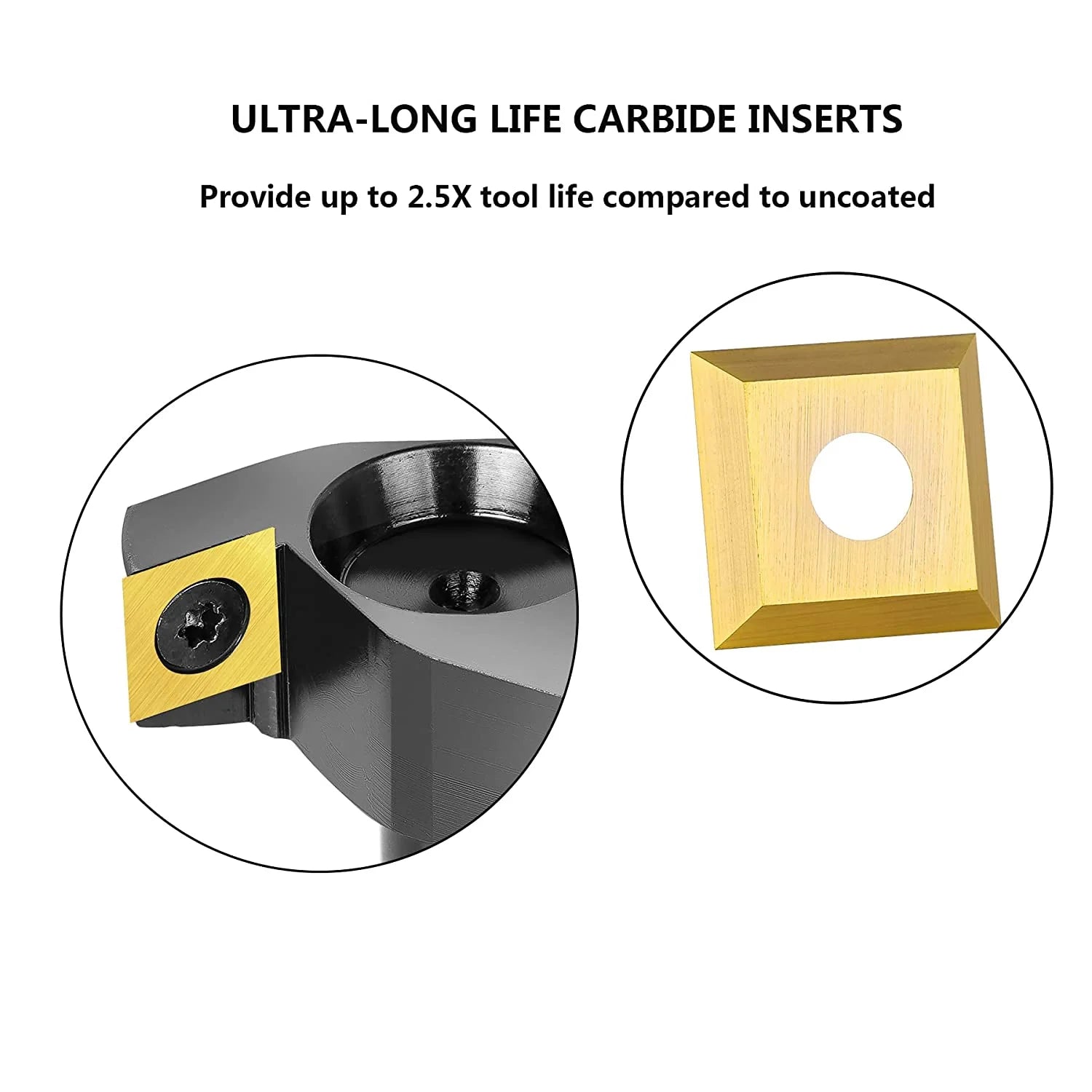 SpeTool 3 Wing 2" Dia 1/2" SHK Surfacing Router Bit with Coated Blades