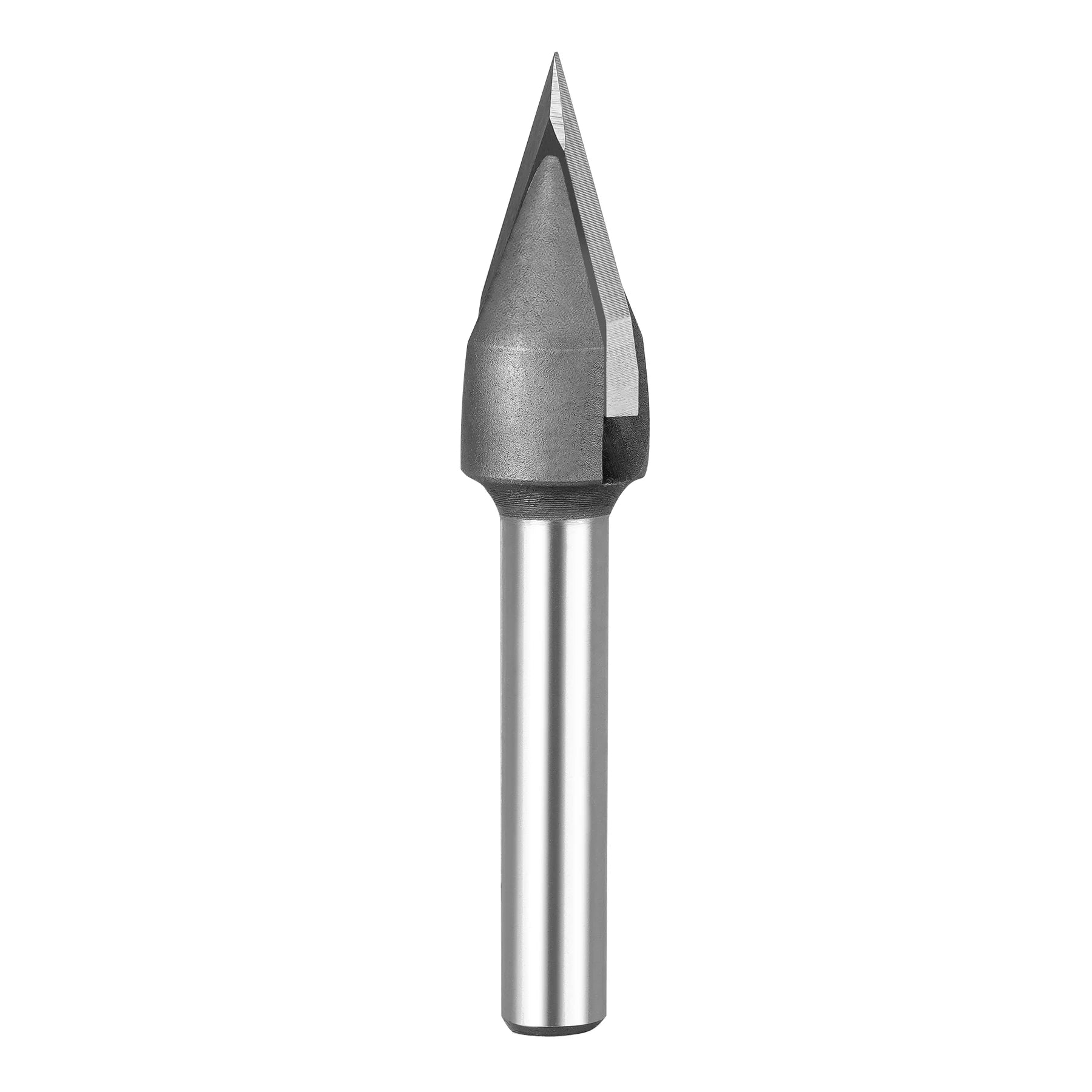 SpeTool 45 Deg V Groove Tip Carbide 1/2 Dia 1/4 Shank Chamfer Router Bit