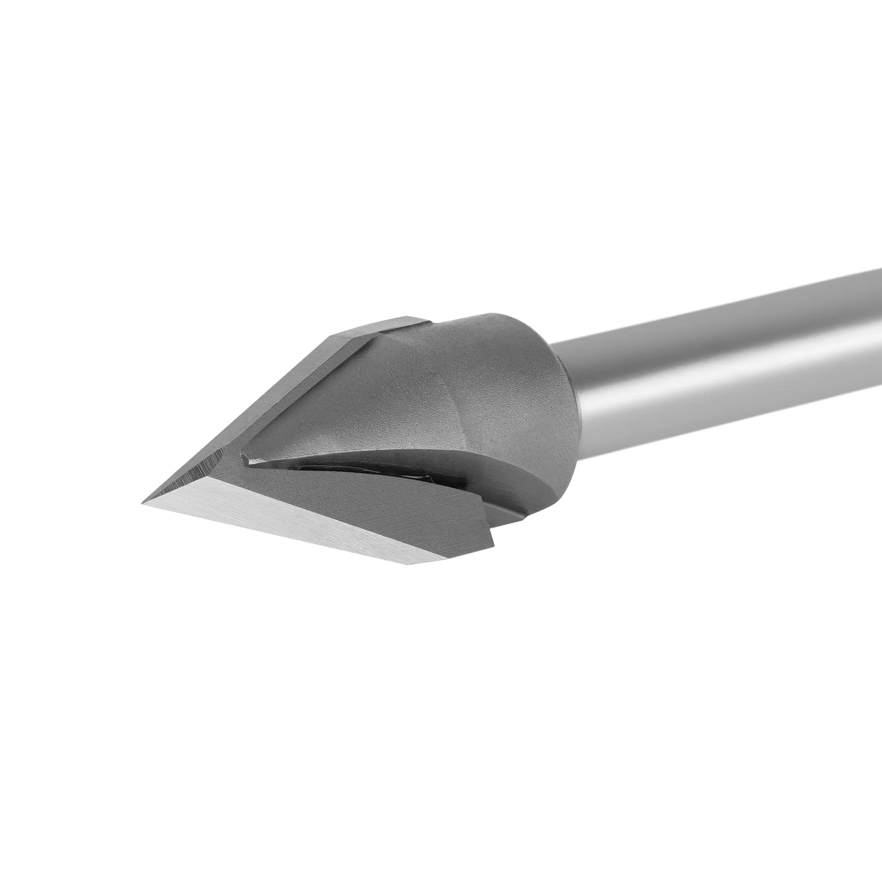 SpeTool 45 Deg V Groove Tip Carbide 1/2 Dia 1/4 Shank Chamfer Router Bit