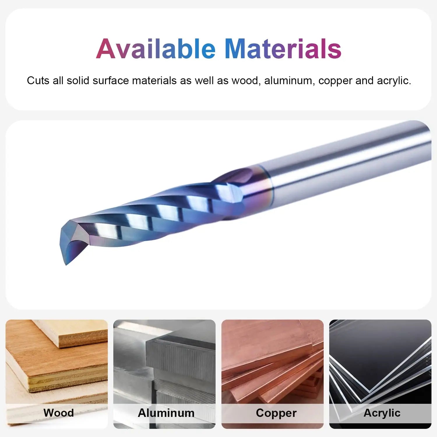 SpeTool EU W03504 SPE-X COATED O FLUTE 6MM DIA x 22MM CL x 6MM SHANK x 50MM OVL ROUTER BIT