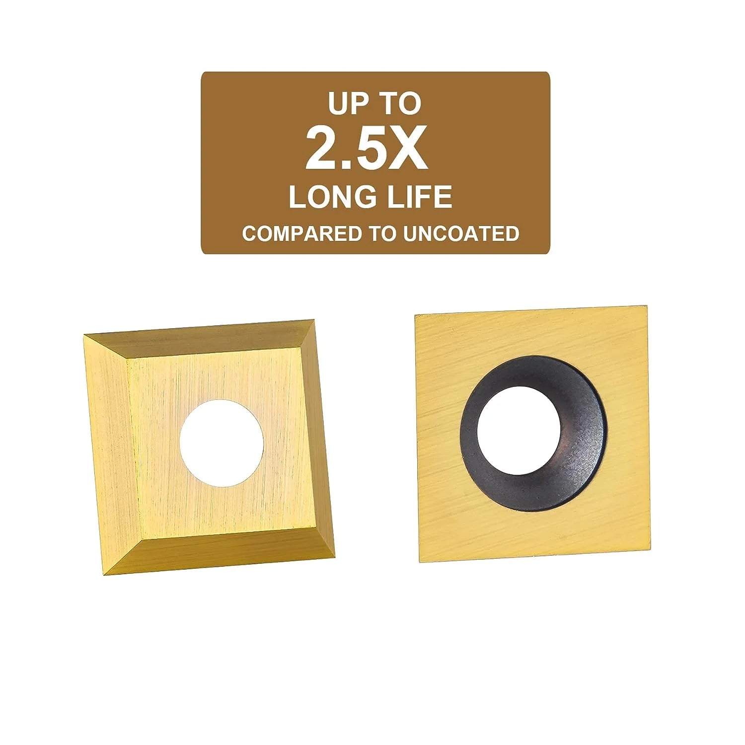 SpeTool ATS Coated 10*10*2.2 Carbide Insert Replacement for Planer Bit