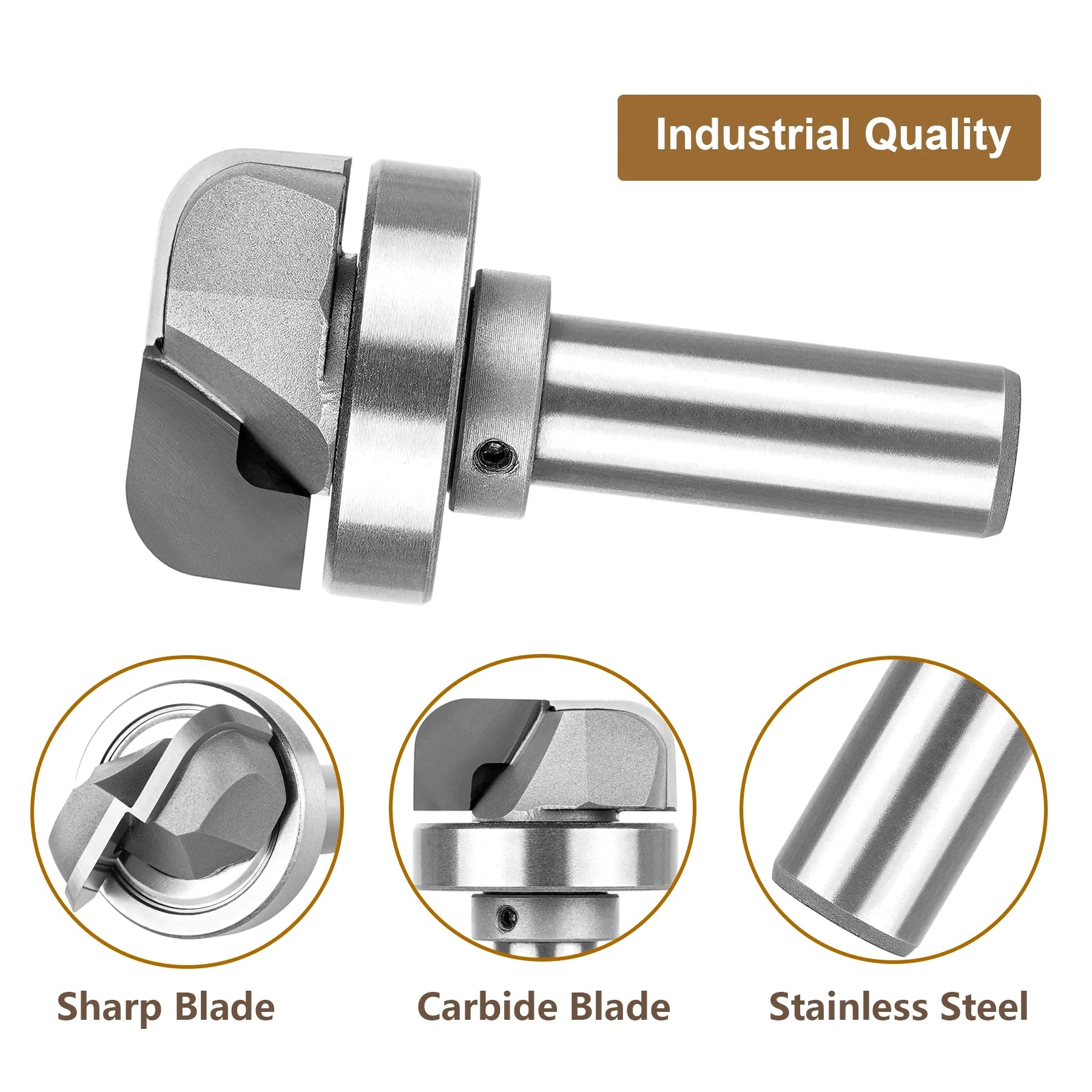 SpeTool Bowl & Tray 1/2 Shank Carbide Tipped Template Router Bit