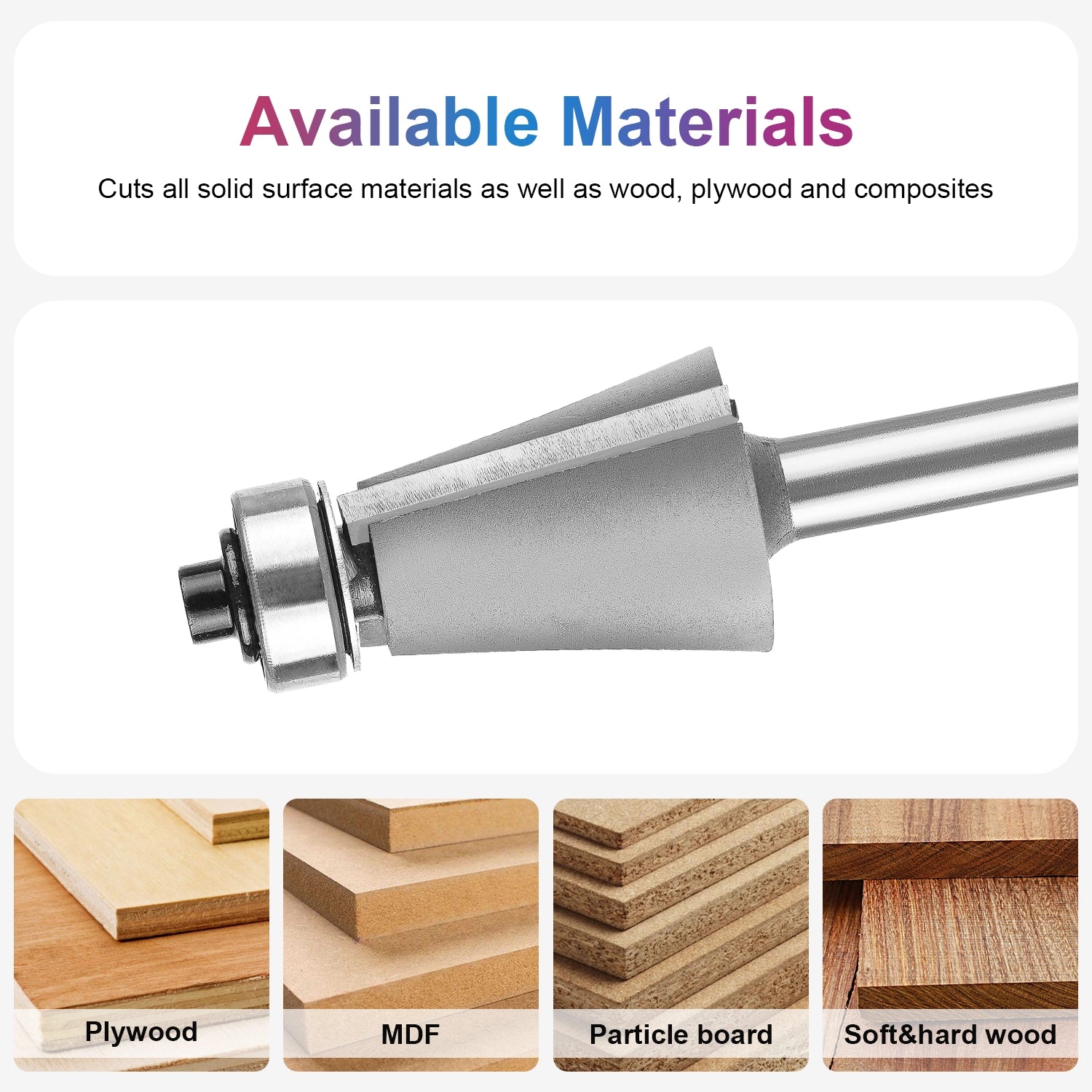 SpeTool Carbide Tipped Chamfer 11.25D 7/8" Dia 1/4" SHK Bearing Router Bit