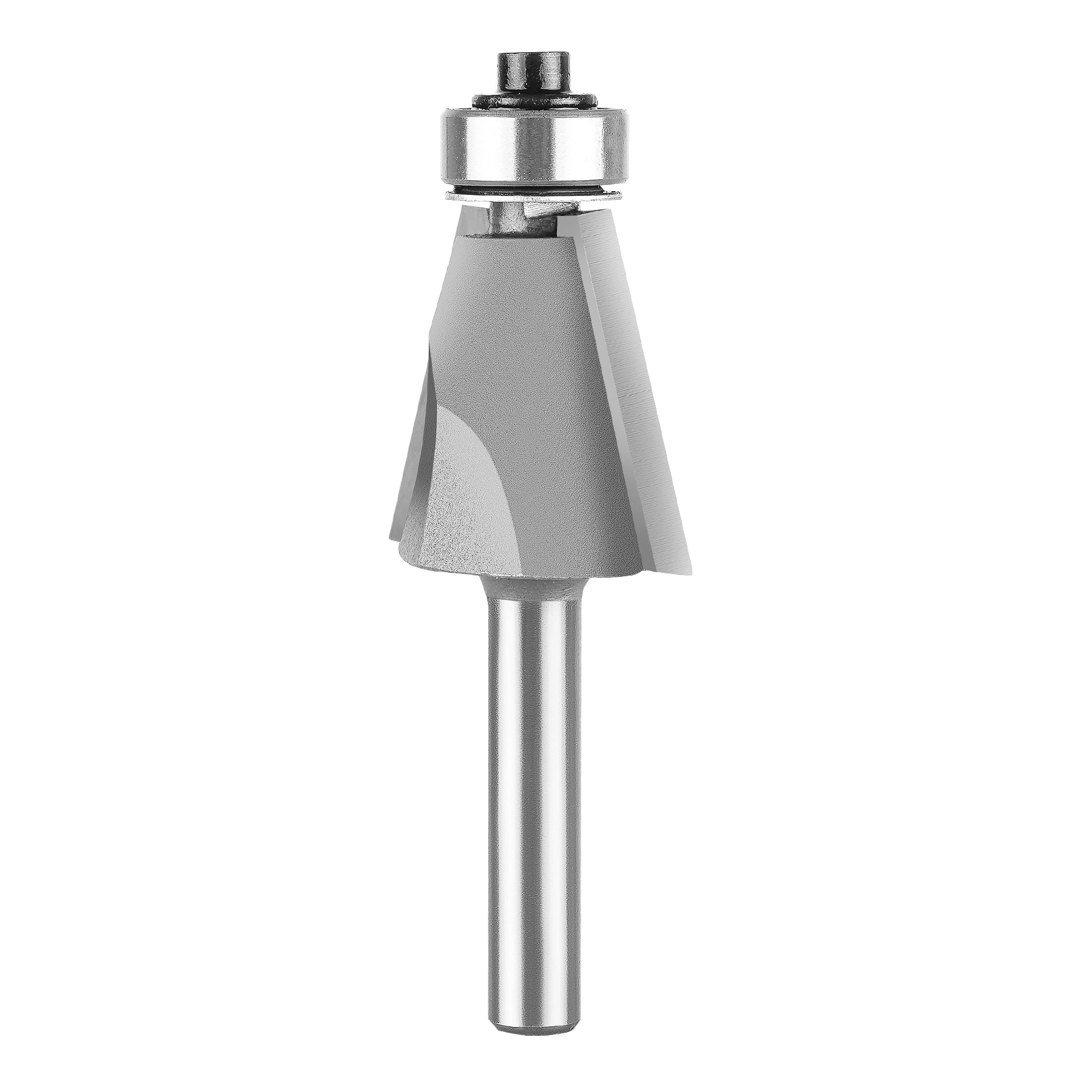 SpeTool Carbide Tipped Chamfer 22.5D 1-1/4" Dia 1/4" SHK Bearing Router Bit