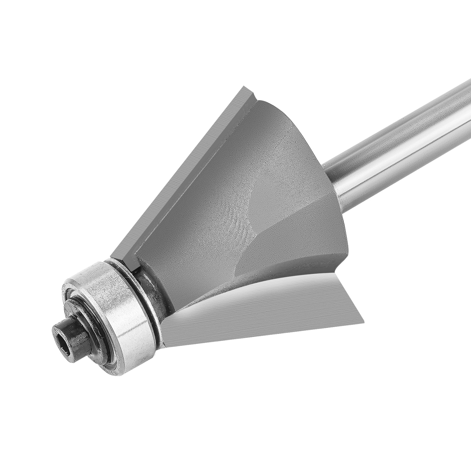 SpeTool Carbide Tipped Chamfer 22.5D 1-1/4" Dia 1/4" SHK Bearing Router Bit