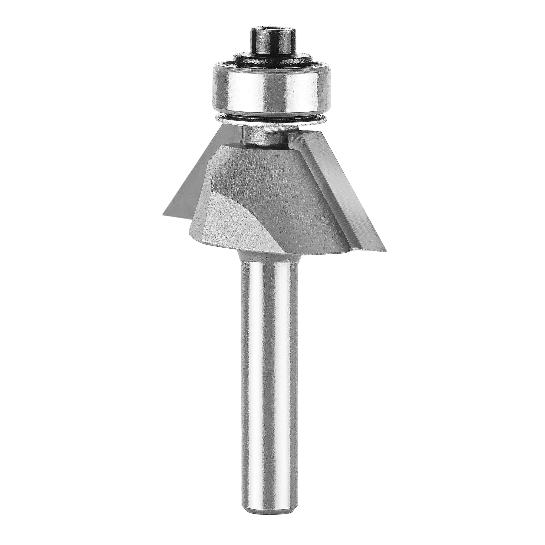 SpeTool Carbide Tipped Chamfer 45D 1-3/8" Dia 1/4" SHK Bearing Router Bit