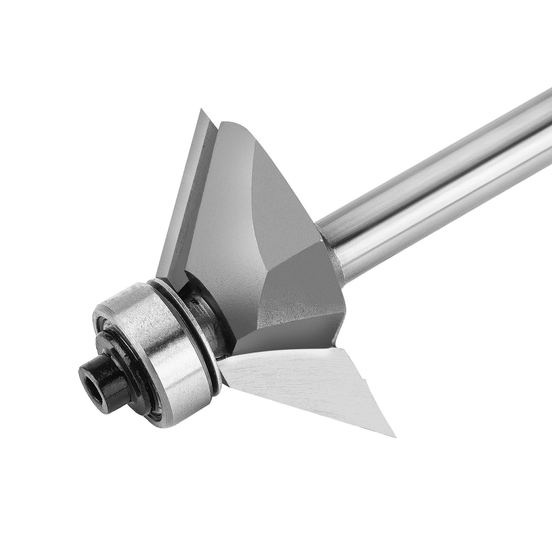 SpeTool Carbide Tipped Chamfer 45D 1-3/8" Dia 1/4" SHK Bearing Router Bit