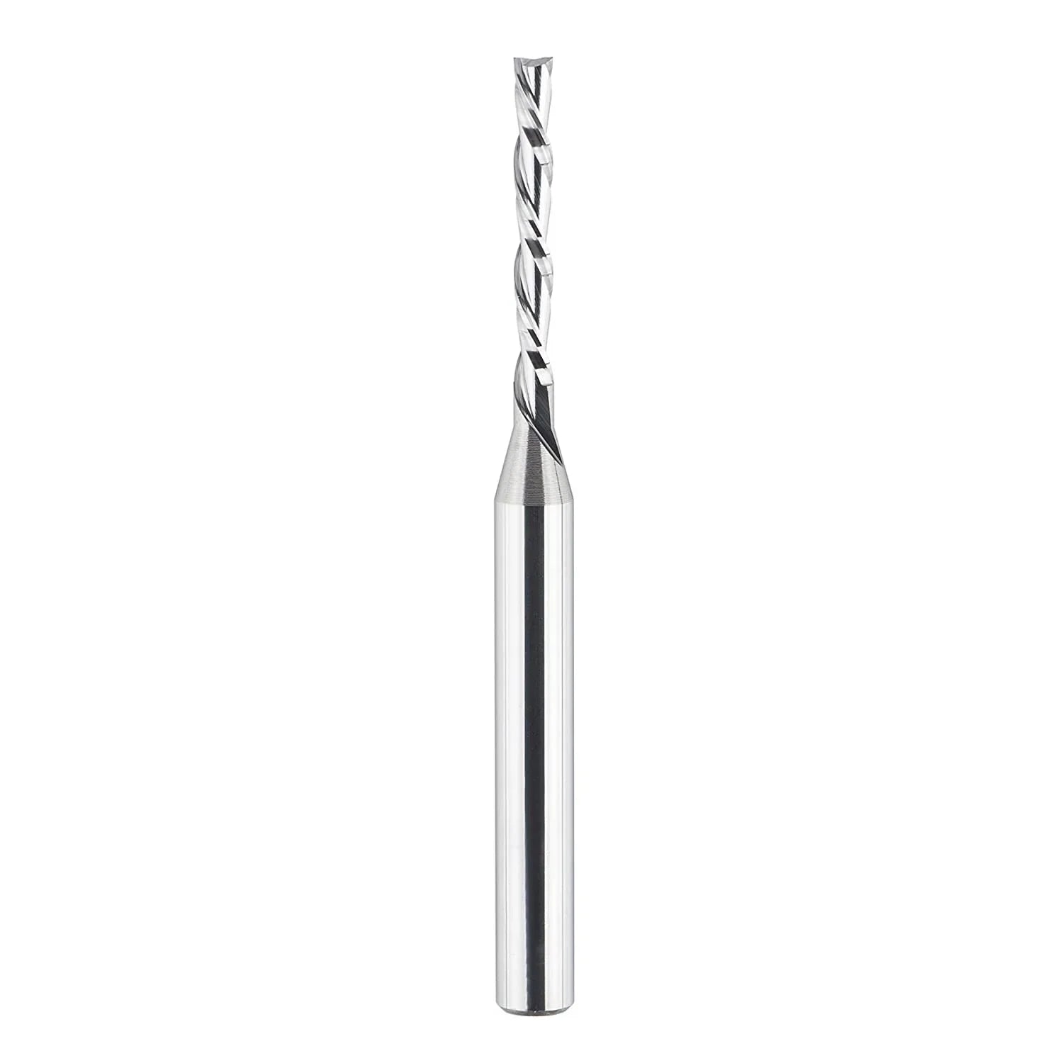 SpeTool Downcut Solid Carbide 1/8 CD 1/4 Shank 3 inch Long Router Bit