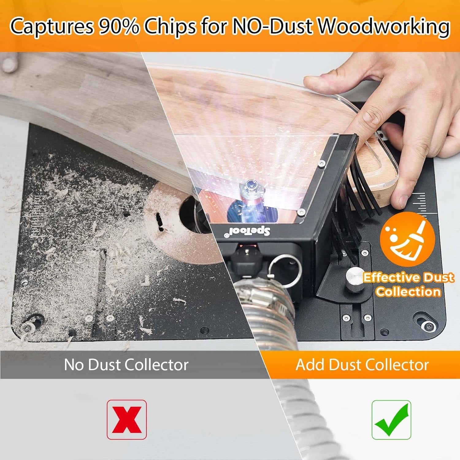 SpeTool_Router_Table_Dust_Hood_Collector