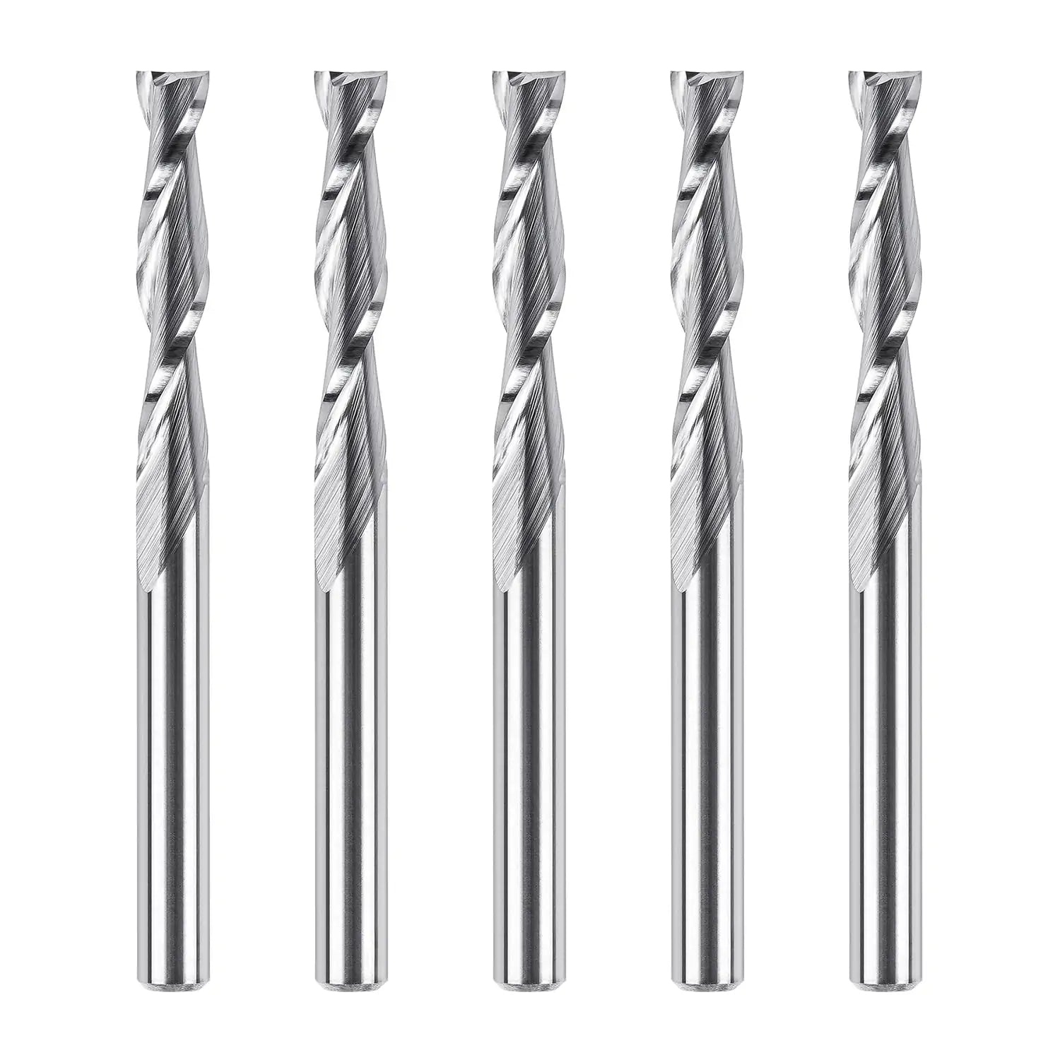 SpeTool EU W04504 Spiral Plunge 4mm Dia x 4mm Shank x 22mm Cutting Length x 50mm Long 2 Flute Up-Cut Router Bit