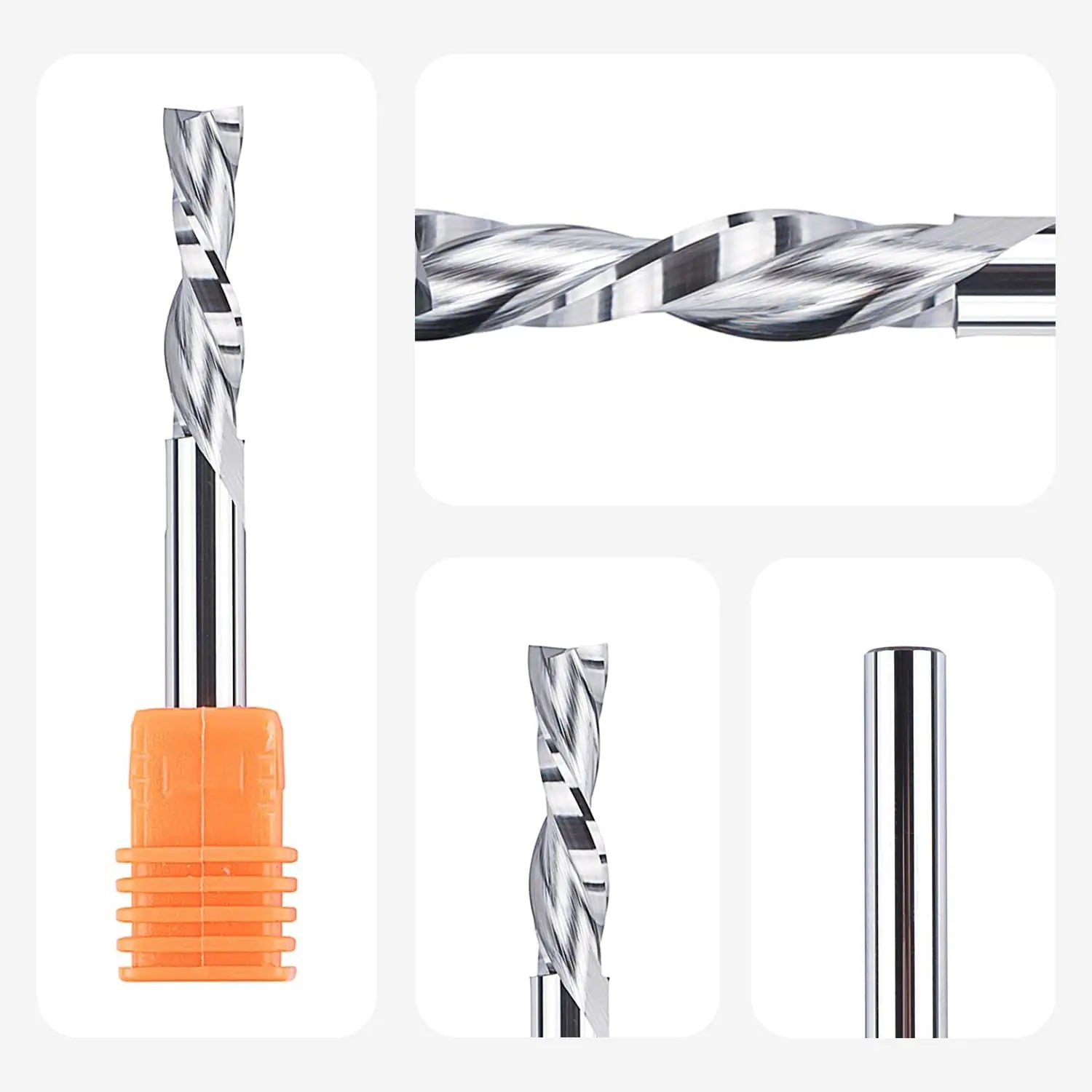 SpeTool EU W04507 DOWN CUT 2 FL 6MM DIA x 24MM CL x 6MM SHANK x 60MM OVL ROUTER BIT