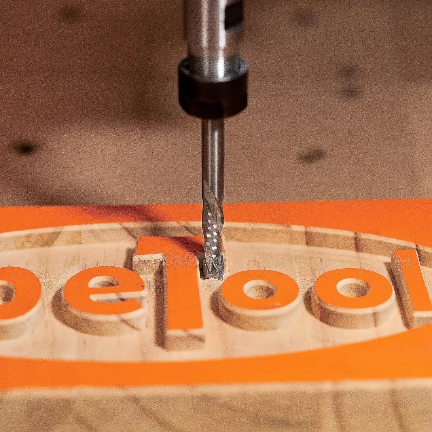 SpeTool UK SC COMPRESSION 2 FL 6MM DIA x 22MM CL x 6MM SHANK x 50MM OVL ROUTER BIT
