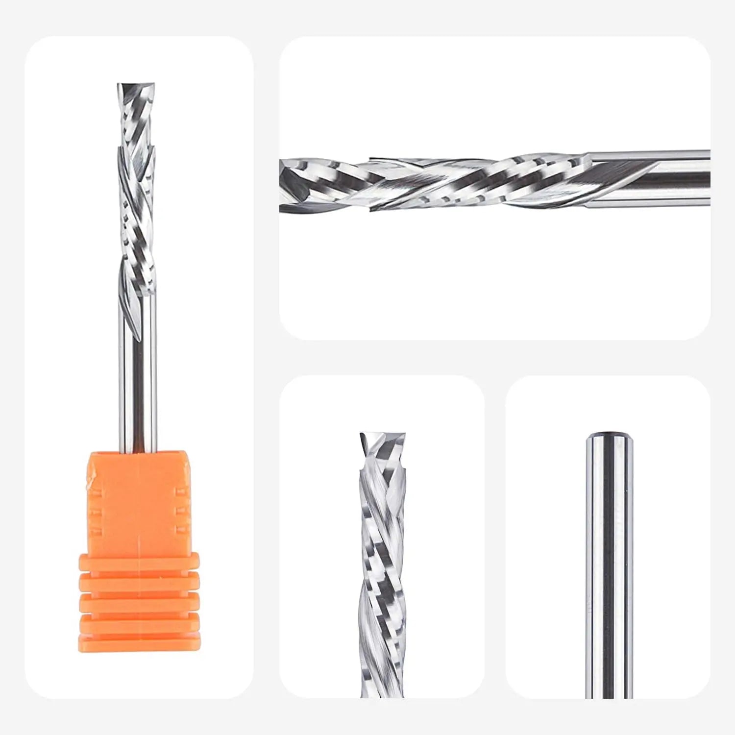 SpeTool EU W02502 COMPRESSION 2 FL 4MM DIA x 22MM CL x 4MM SHANK x 50MM OVL ROUTER BIT