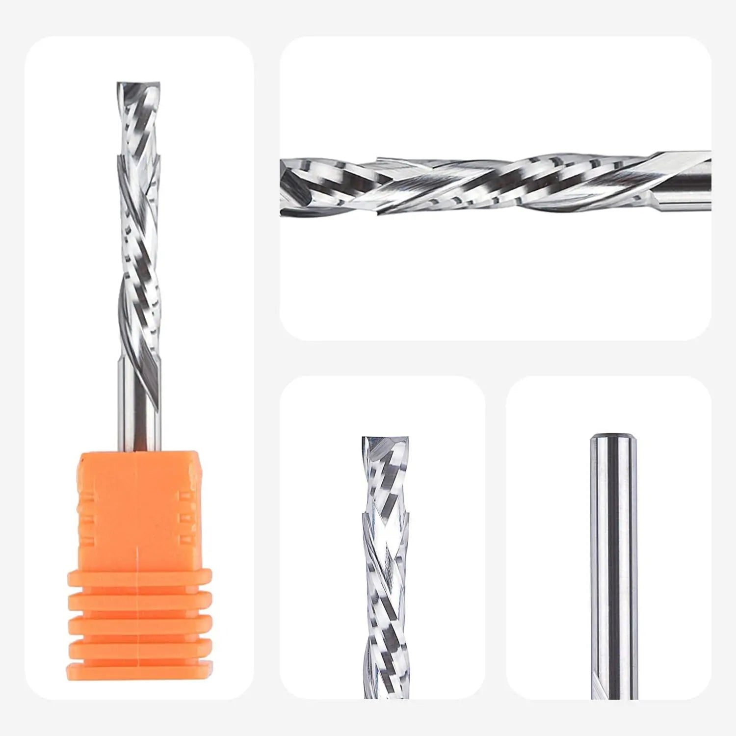 SpeTool EU W02503 COMPRESSION 2 FL 4MM DIA x 25MM CL x 4MM SHANK x 50MM OVL ROUTER BIT