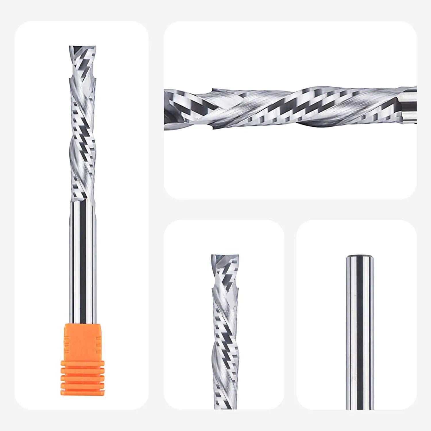 SpeTool EU W02508 COMPRESSION 2 FL 8MM DIA x 45MM CL x 8MM SHANK x 100MM OVL ROUTER BIT