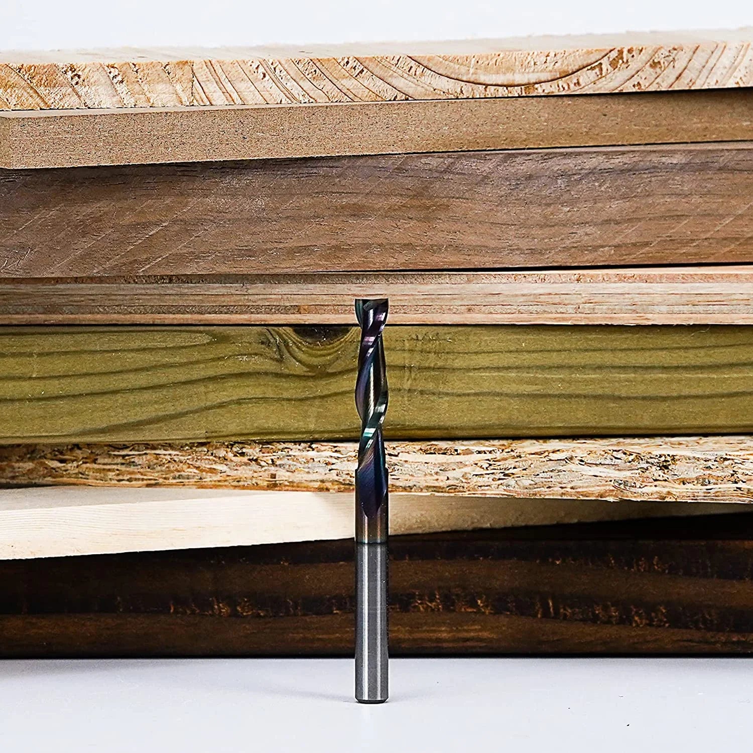 SpeTool SPE-X Coated 1/4" Dia Up Cut Router Bit CNC Carbide End Mill