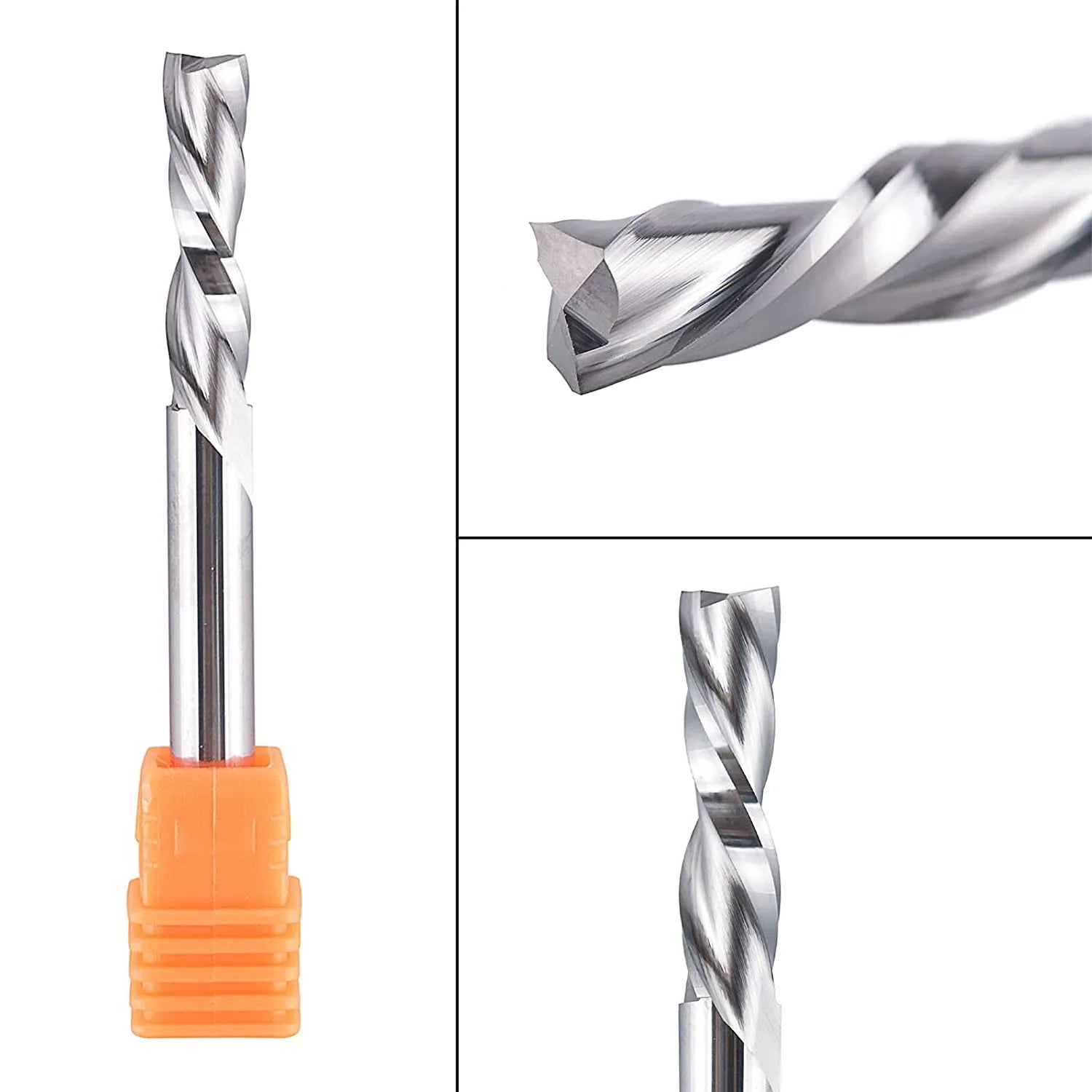 SpeTool Spiral Router Bits Down Cut 1/4 Diam End Mill for Woodworking