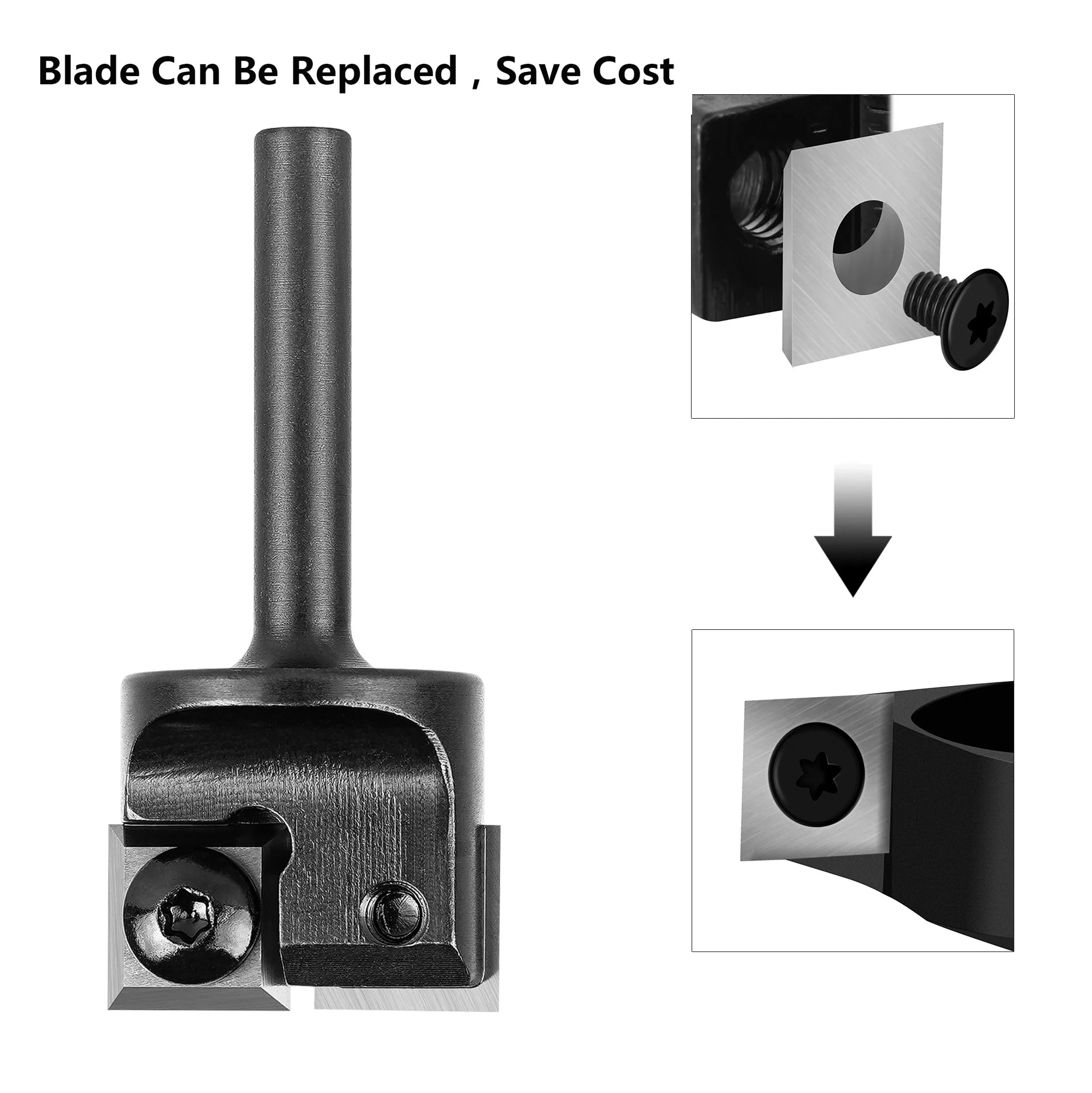 SpeTool Spoilboard Surfacing Router Bit 1/4" Shank Carbide Insert Slab