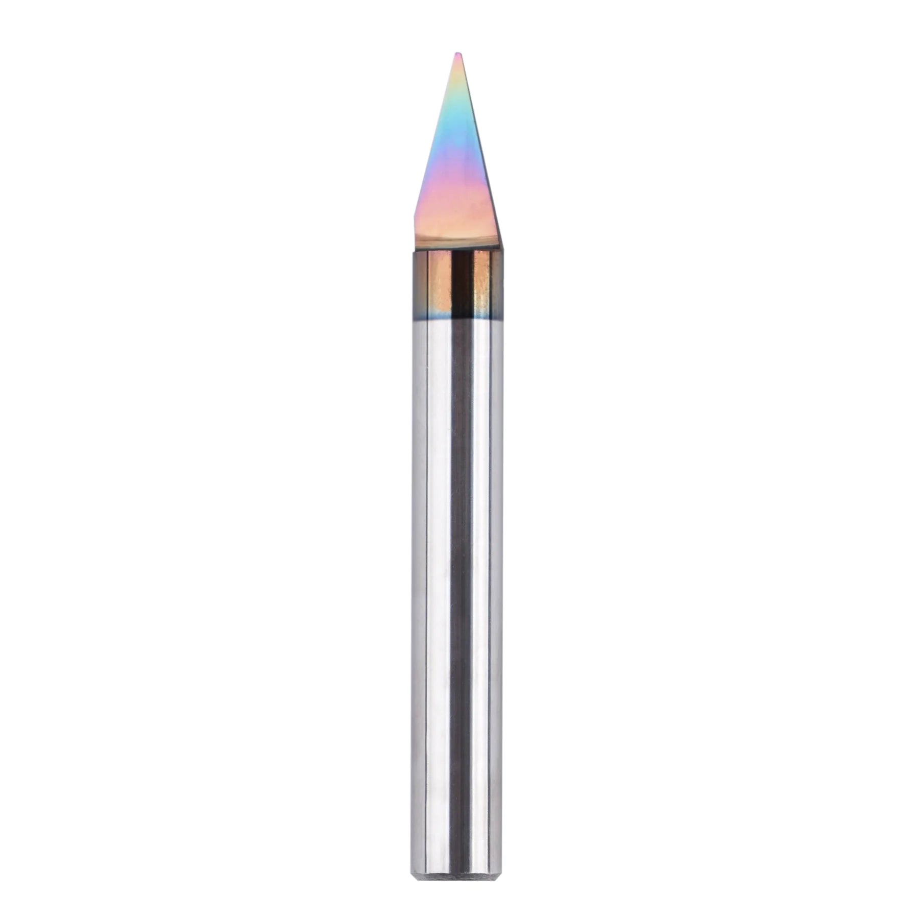 SpeTool CA W06010 SPE-X Extra Tool Life Coated Solid Carbide 30 Degree Engraving 0.015" Tip Width x 1/4" Shank x 2-1/4" Long Signmaking Router Bit