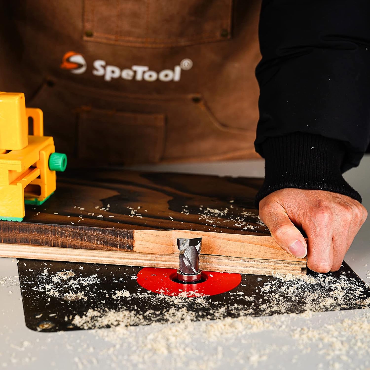 SpeTool 3/4 Dia 1/2 SHK Flush Trim Compression Top Bearing Router Bit