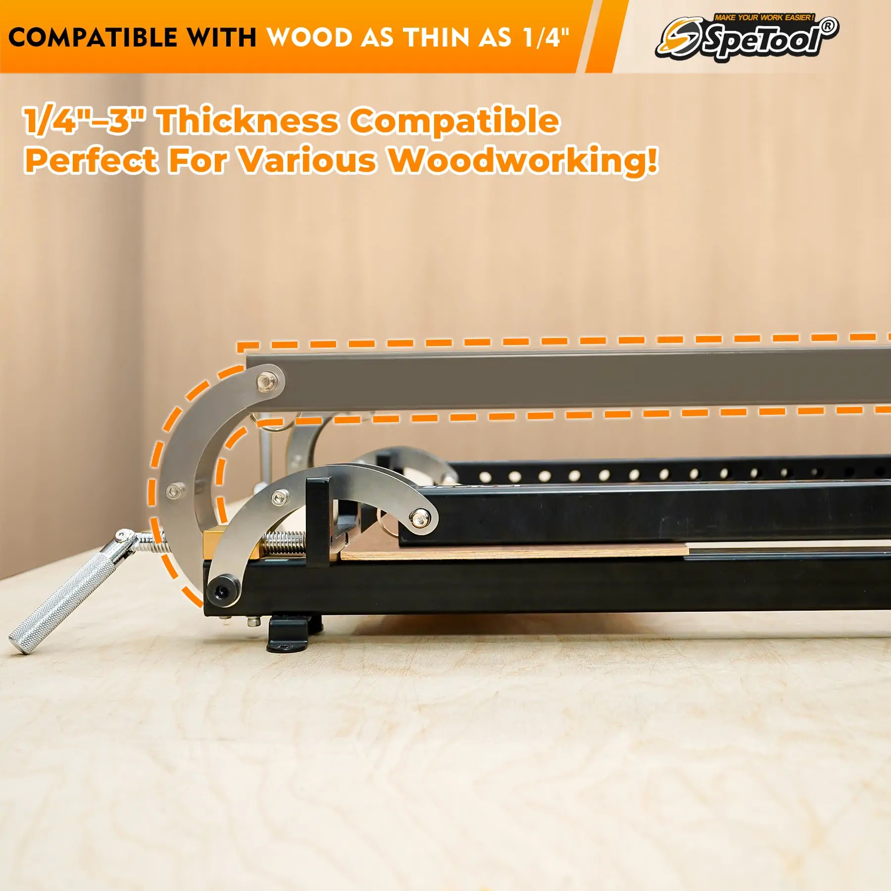 Pre-Order | SpeTool S05004 48" 4-Way Panel Clamps for larger, flatter glue-ups