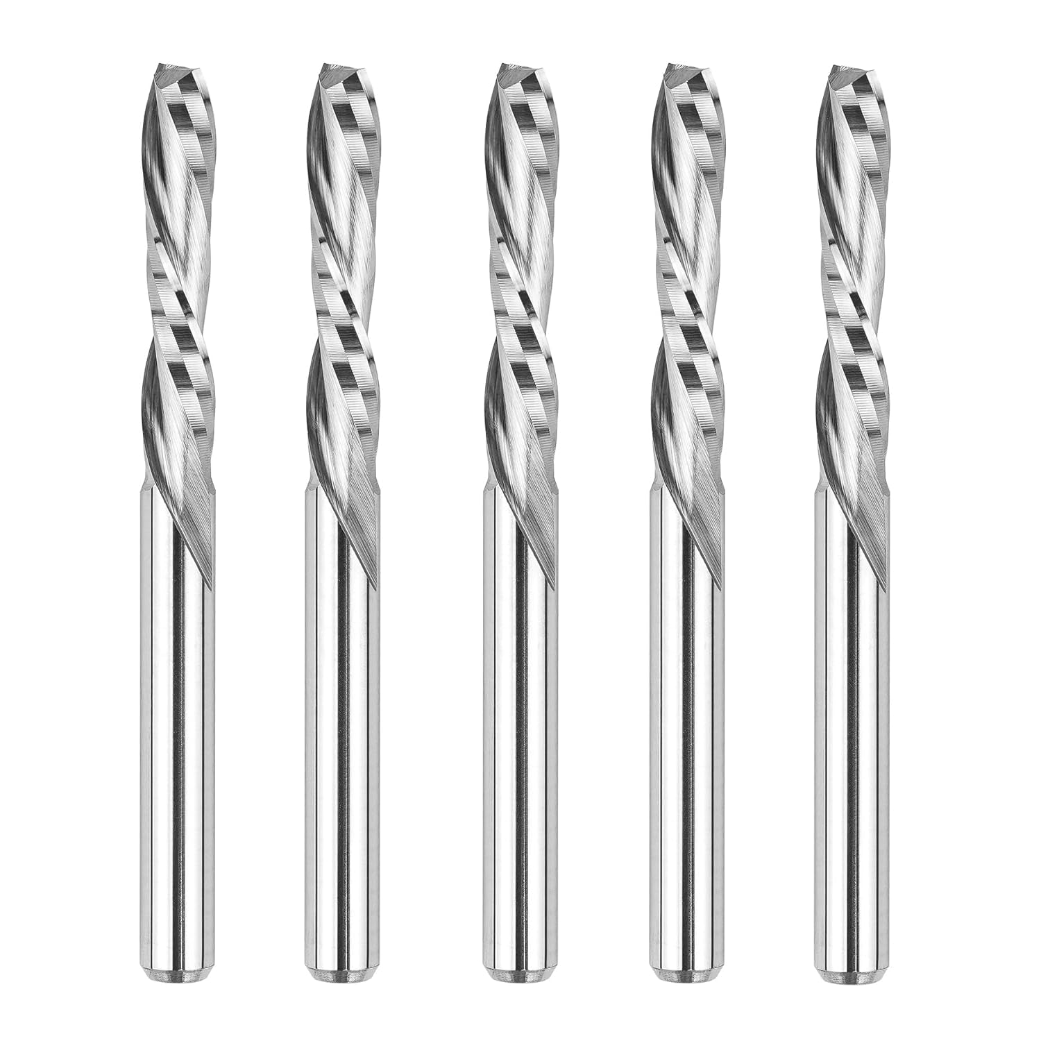 SpeTool Carbide 1/8 Inch Dia Spiral Down Cut Router Bit CNC End Mill