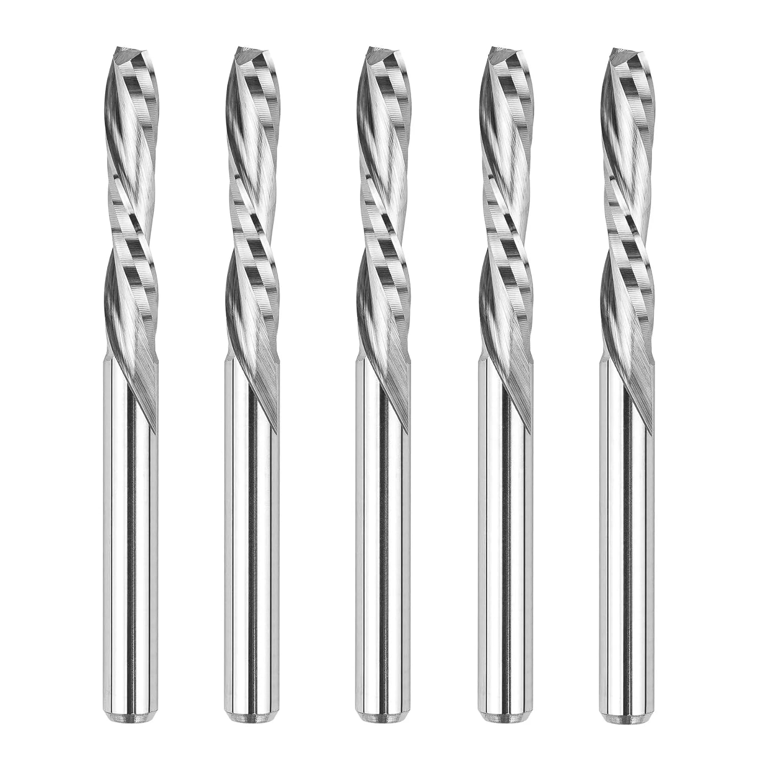 SpeTool Carbide 1/8 Inch Dia Spiral Down Cut Router Bit CNC End Mill