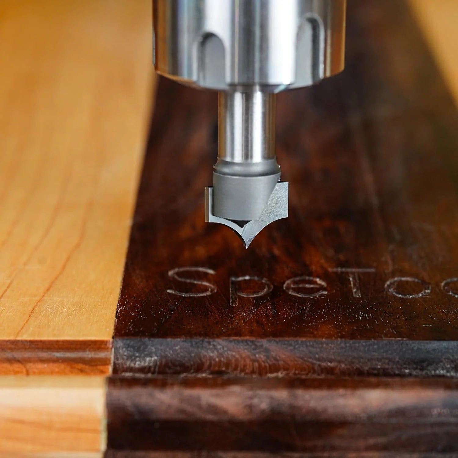 SpeTool Carbide Tipped 3/8 R 3/4 Dia 1/2 Shank Round Over Router Bit
