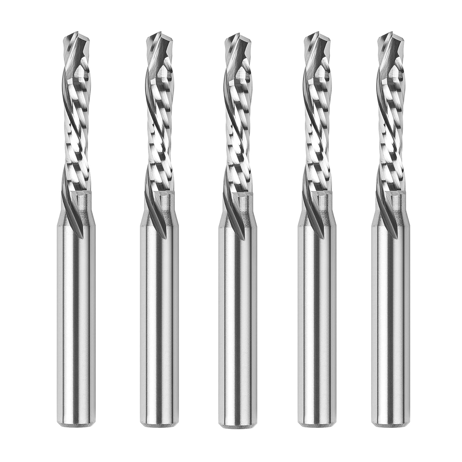 SpeTool Solid Carbide Compression Spiral 3/16 Dia 1/4 Shank Router bit