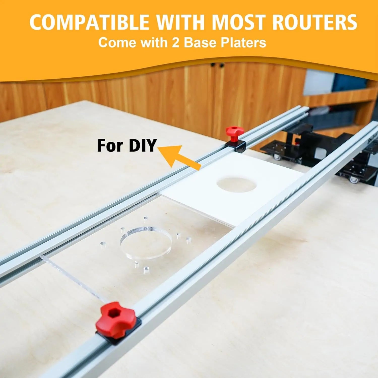 SpeTool Cratos S01001 PRO Machinist-Grade Router Sled - Wood Slab Flattening Mill