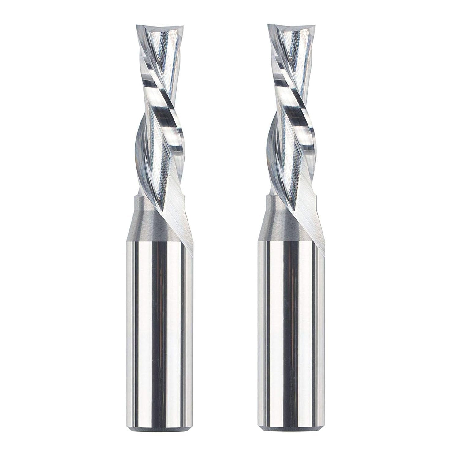 SpeTool W04008 SC Spiral Plunge 3/8" Dia x 1/2" Shank x 1-1/4" Cutting Length x 3" Long 2 Flute Down-Cut Router Bit