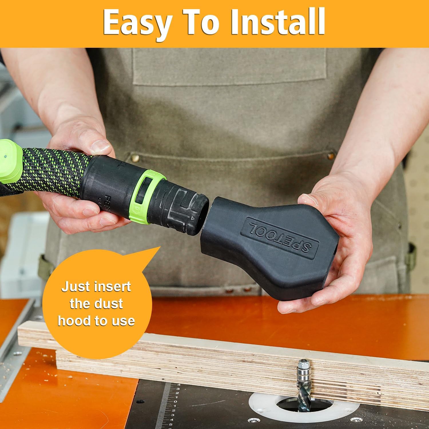 SpeTool Mini Adsorption Dust Hood For Festool Dust Collectors 27mm