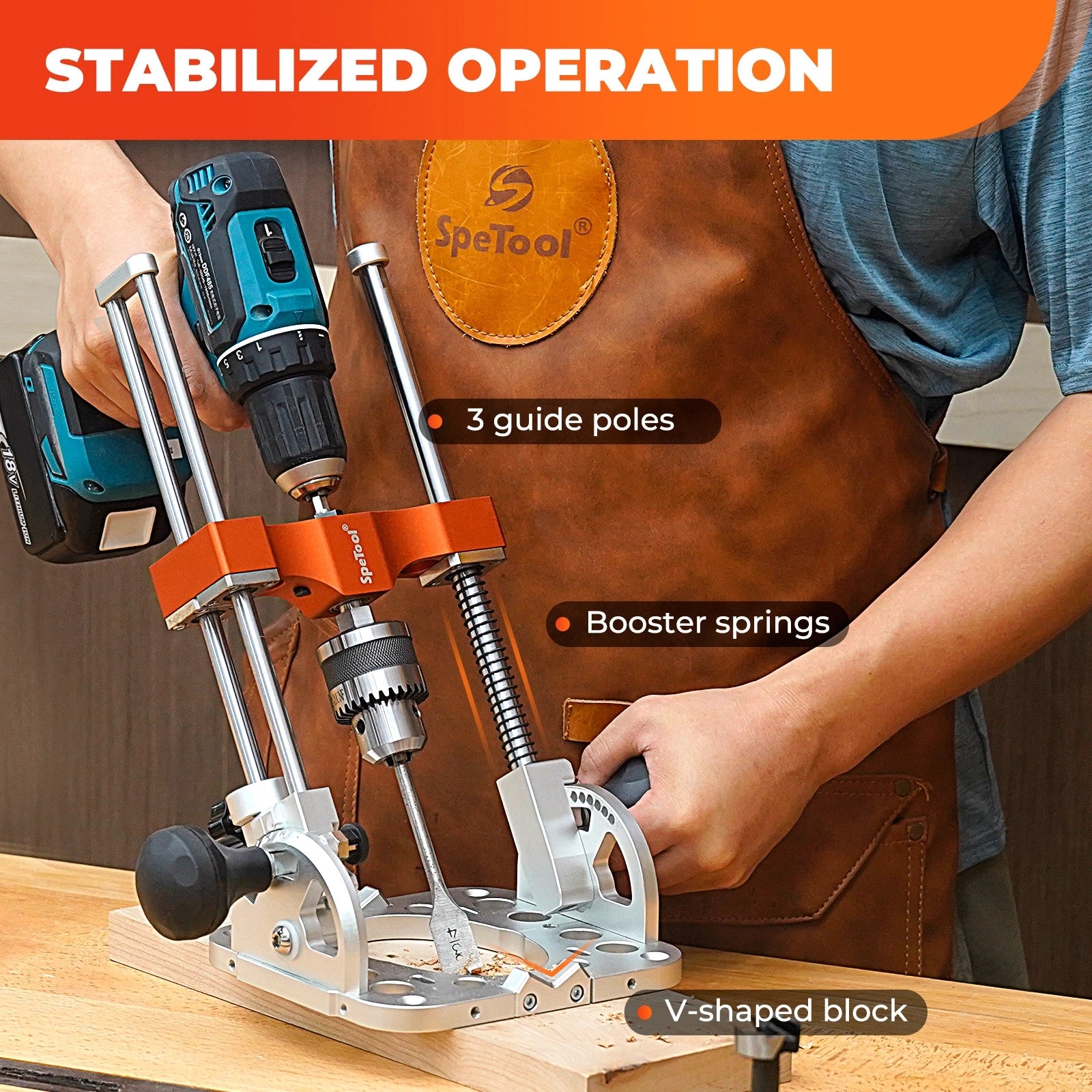 SpeTool_Portable_Drill_Guide Application Image