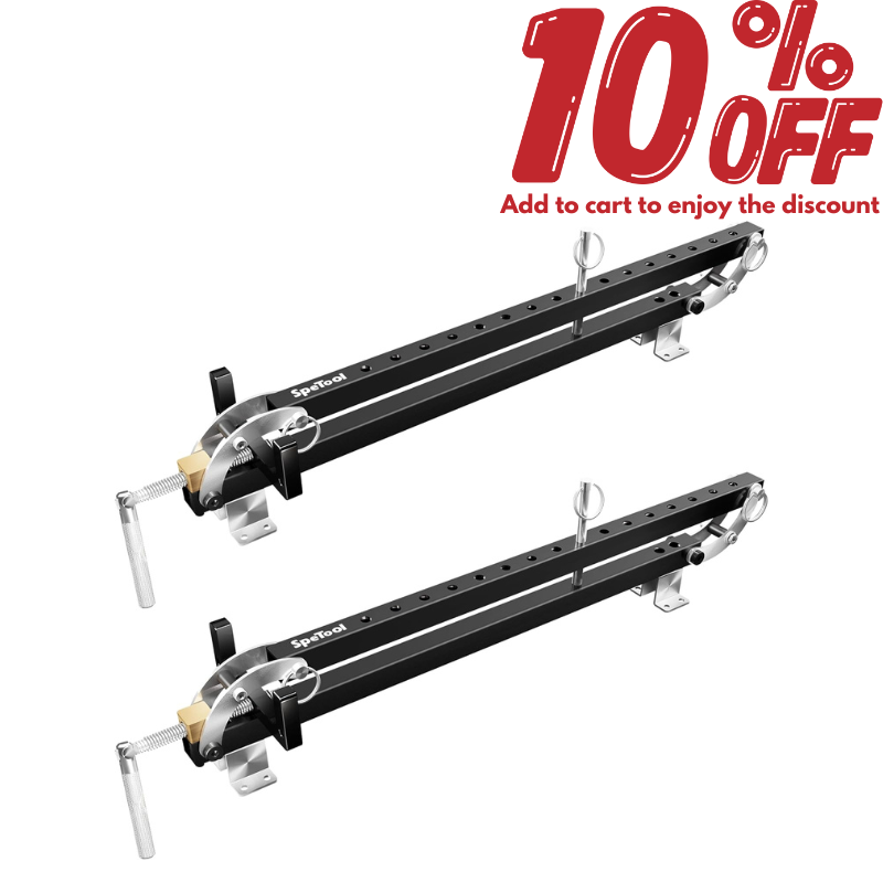 SpeTool 24 inch plaatklem in 2-pack, 4-weg drukstalen parallelle klem voor printplaatkast, tafelbladen, houtbewerking, instelbare parallellogramkoppelingen SpeTool 24 inch plaatklem in 2-pack, 4-weg drukstalen parallelle klem voor printplaatkast, tafelbladen, houtbewerking, instelbare parallellogramkoppelingen