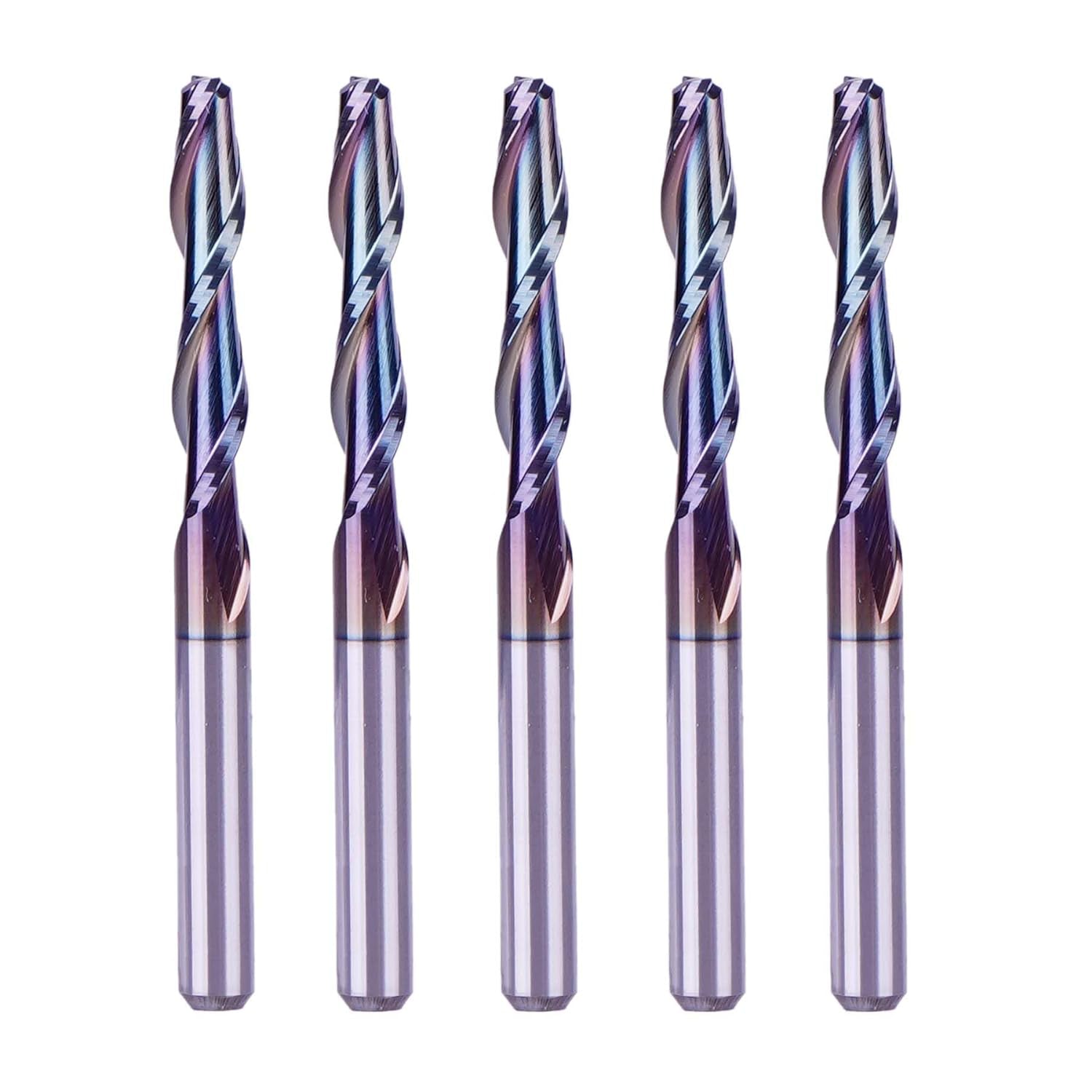 SpeTool Long Life Coated 1/8 Inch Dia Spiral Up Cut CNC Router Bit