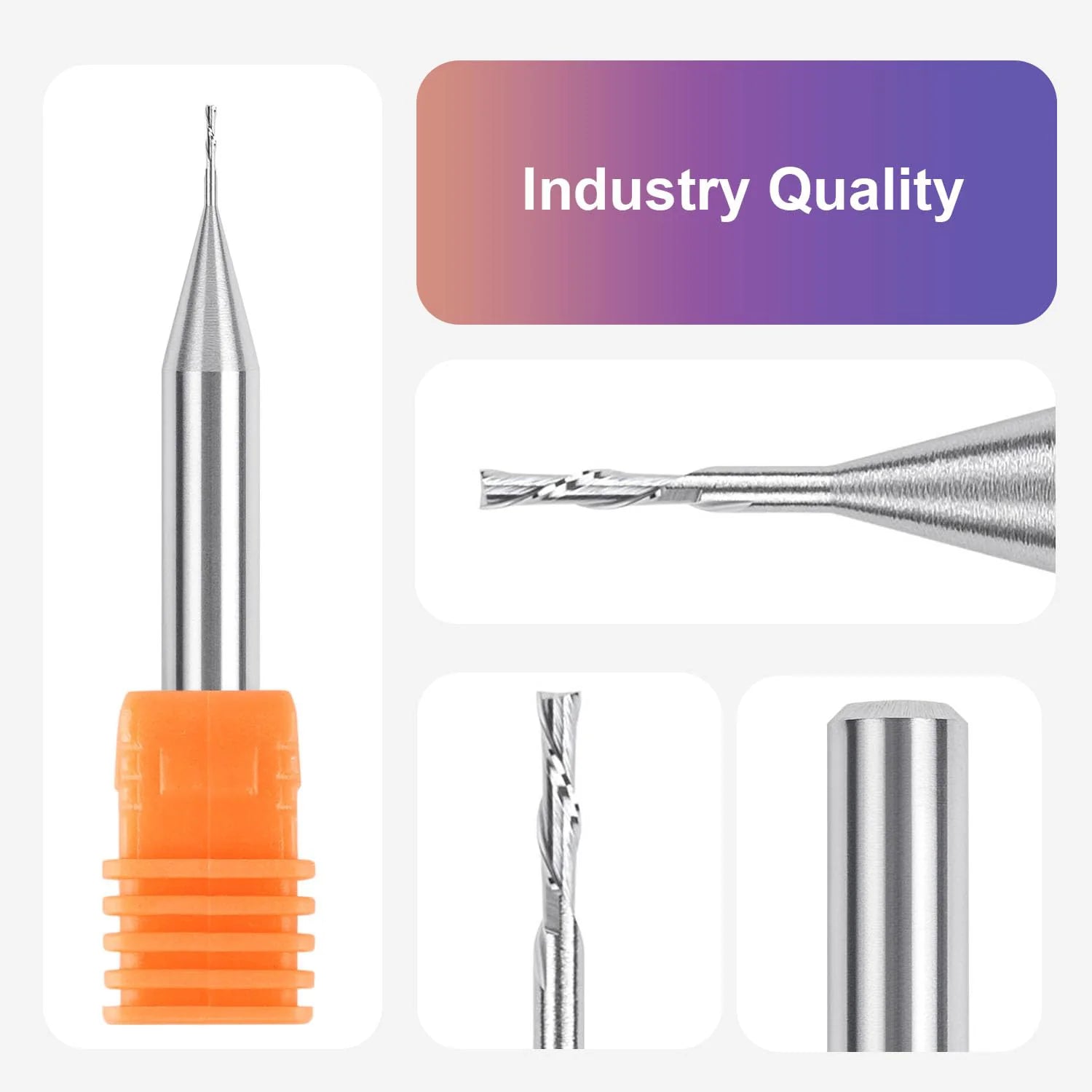 SpeTool Small 1/32 DIA Downcut End Mill 1/4 Shank Carbide Router Bit