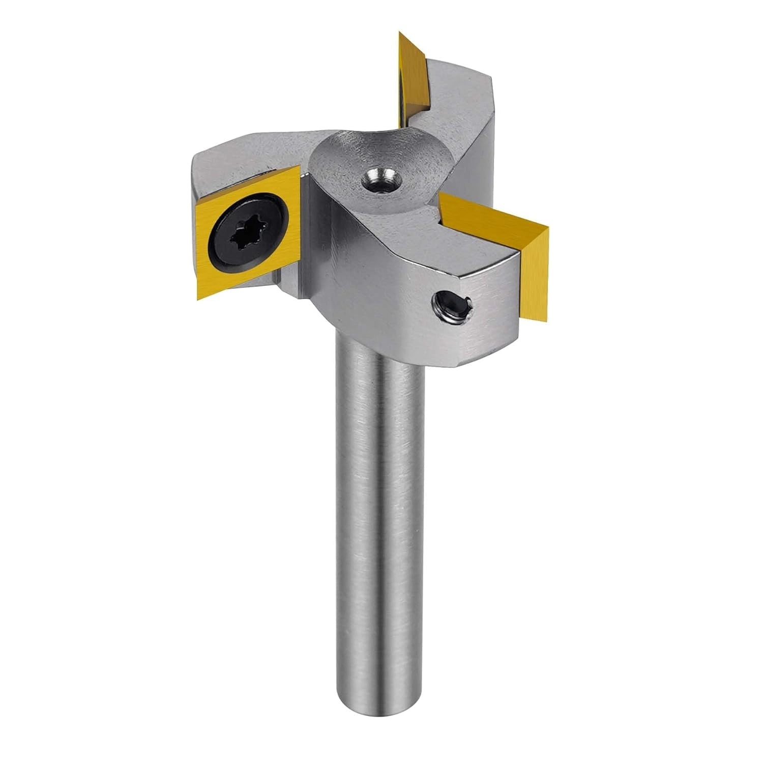 SpeTool EU W05005 Nickel-Plated ATS COATED CARBIDE INSERT 3 FLUTES SPOILBOARD 35MM DIA x 8MM SHANK ROUTER BIT