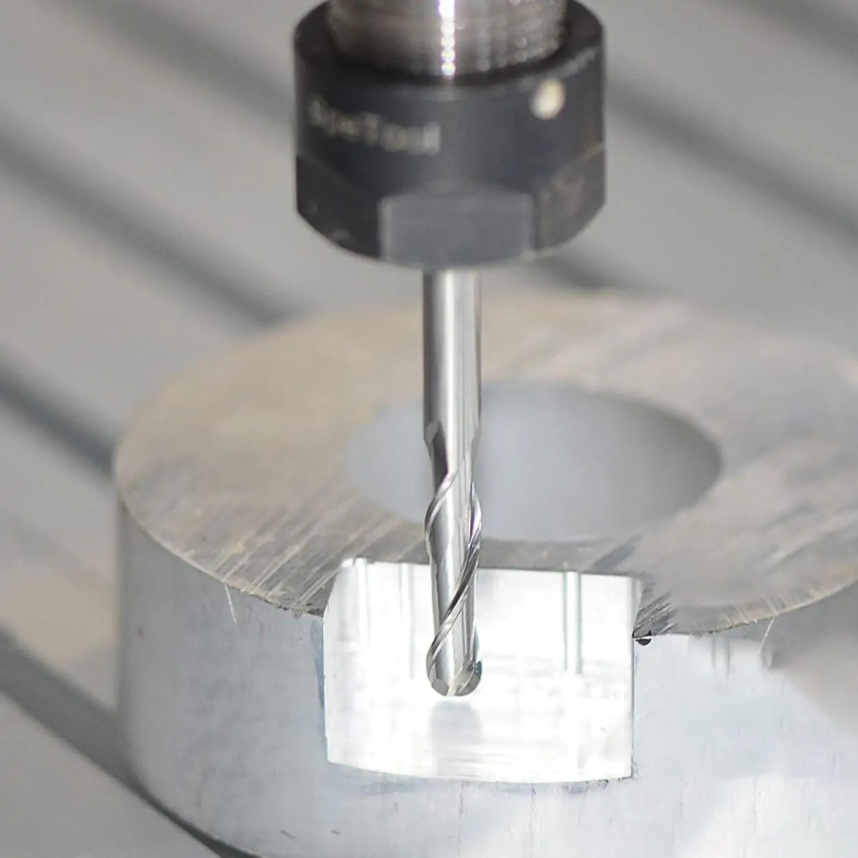 SpeTool EU W04801 Ball End Mill 6 mm Cutting Diameter 6 mm Shank 24 mm Cutting Length Double Flute Router Bit Solid Carbide Milling Cutter for DIY Woodworking Carving Engraving