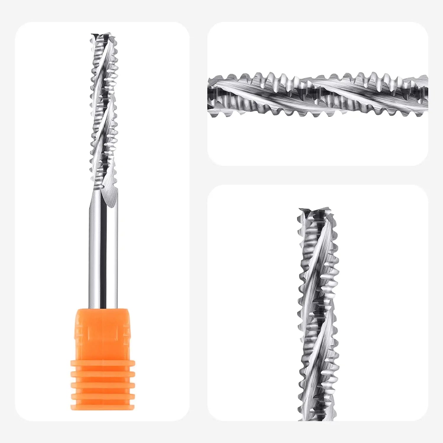 SpeTool EU W04901 UP CUT 3 FL 6MM DIA x 32MM CL x 6MM SHANK x 75MM OVL ROUGHING CUTTER