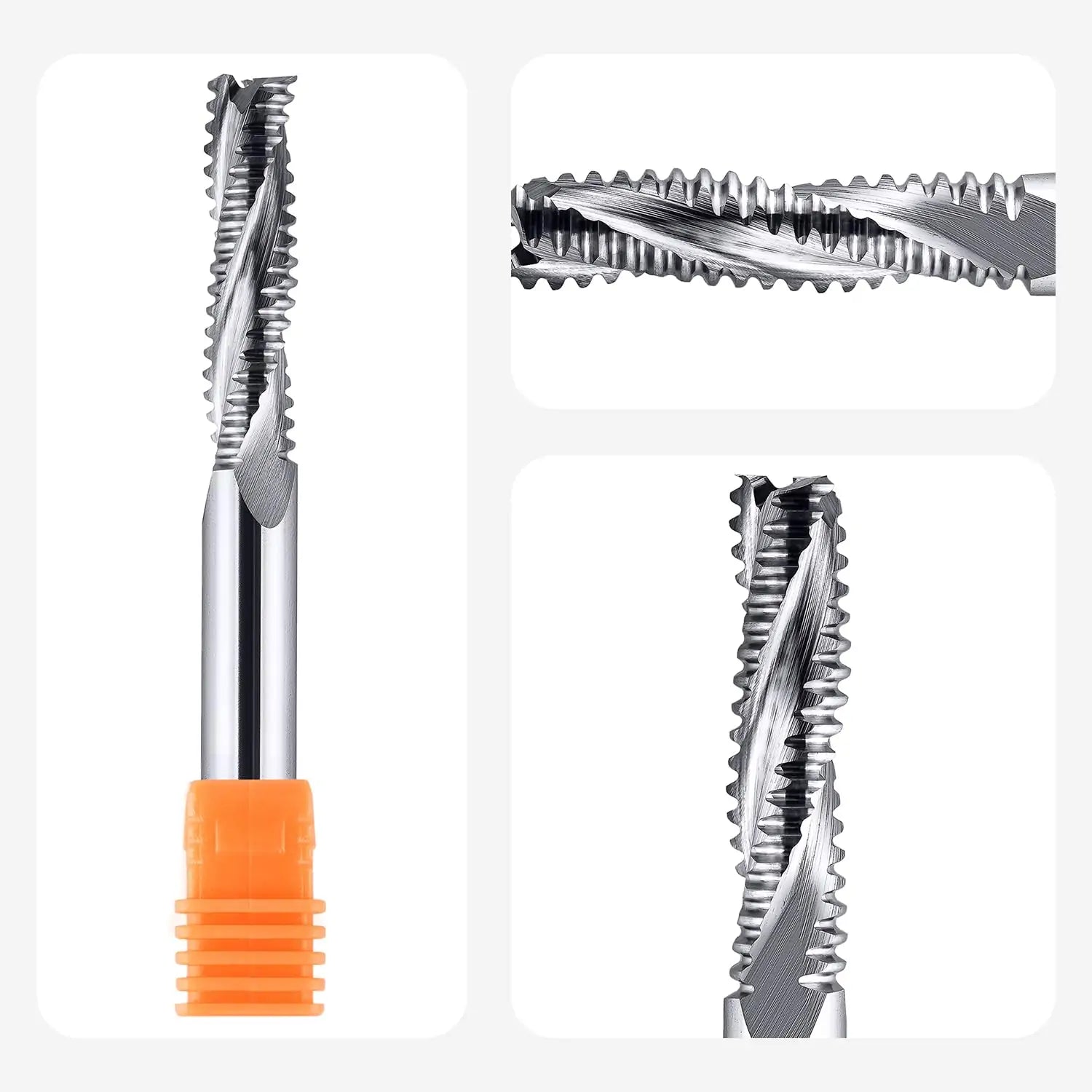 SpeTool EU W04902 UP CUT 3 FL 8MM DIA x 32MM CL x 8MM SHANK x 75MM OVL ROUGHING CUTTER