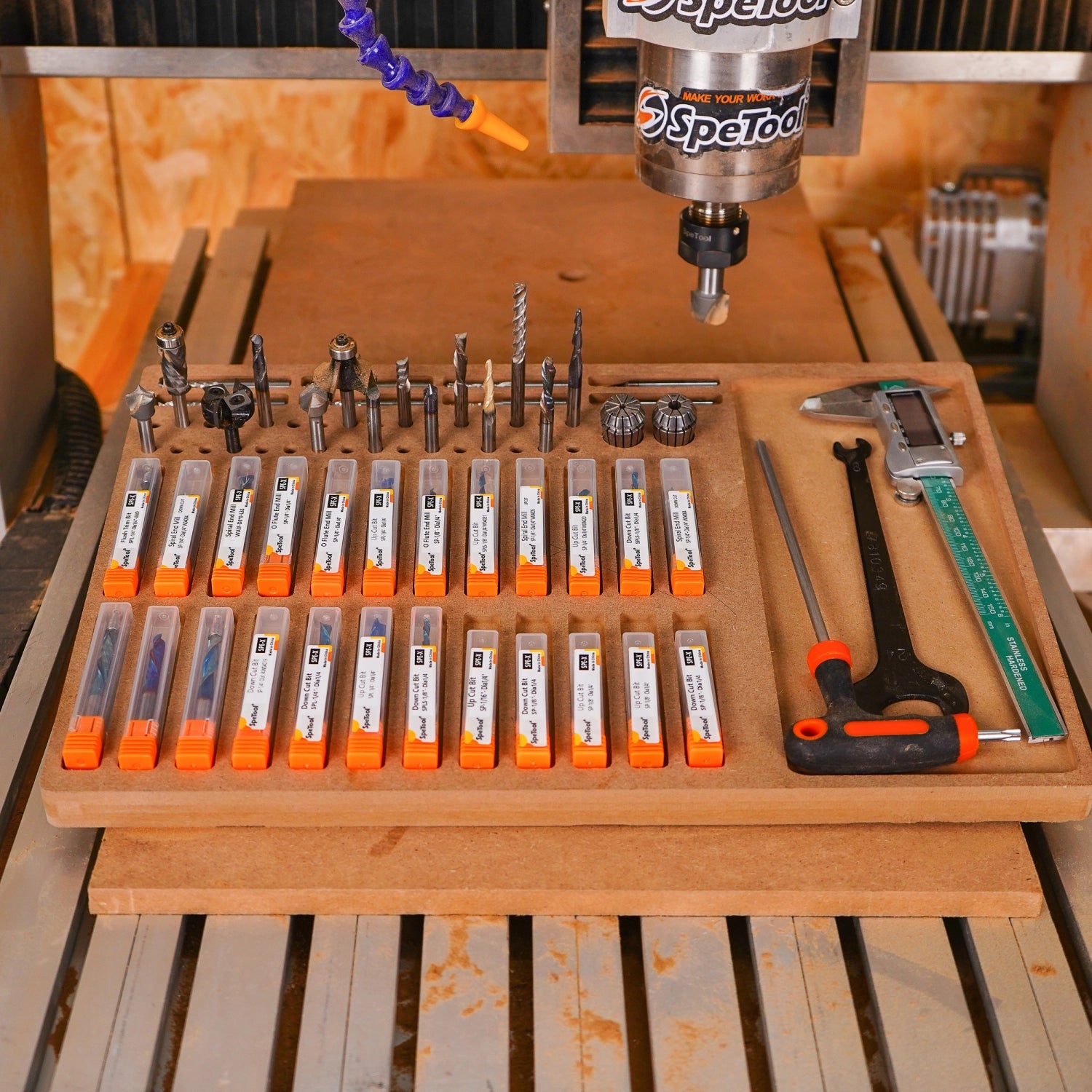 Router top bit storage