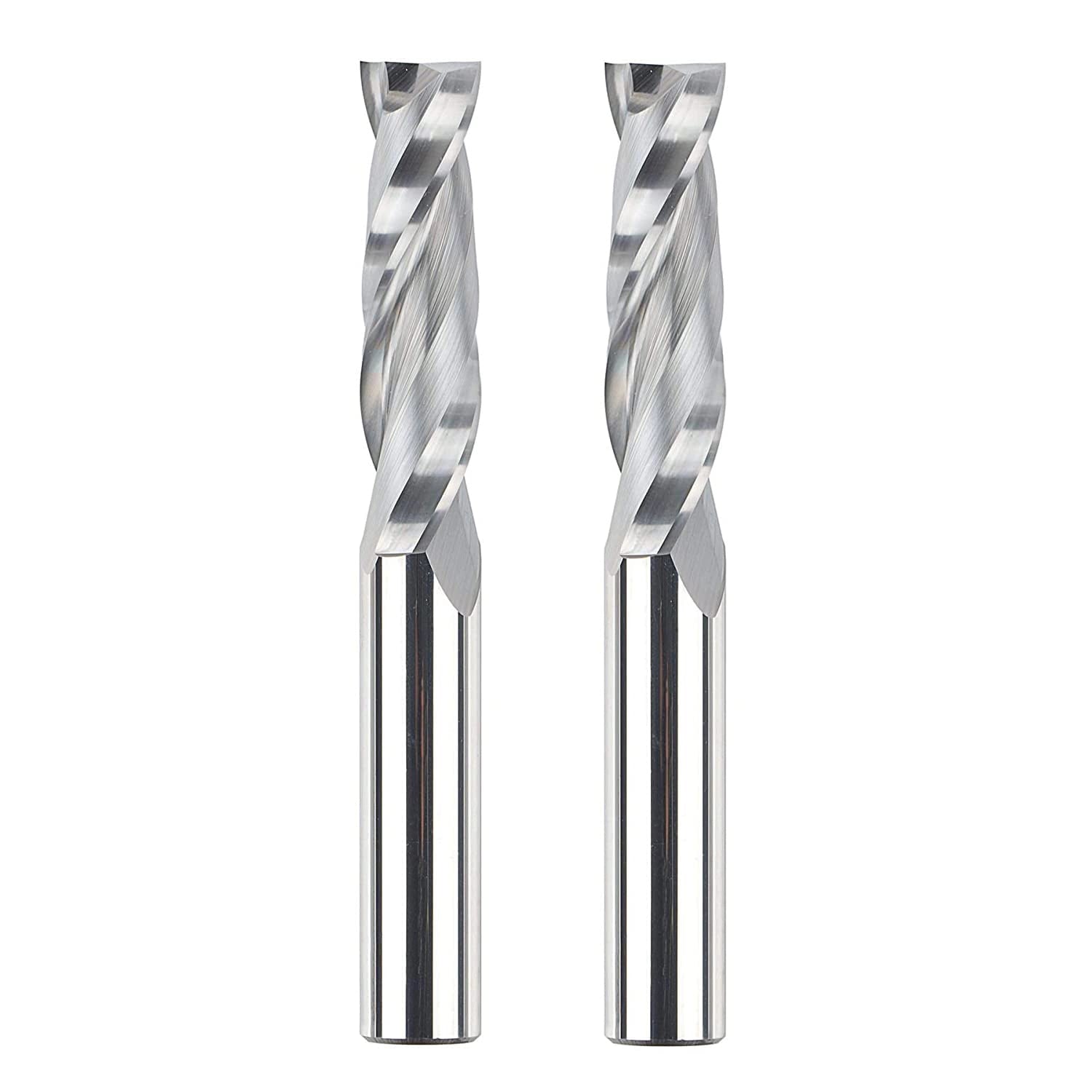 SpeTool W04012 SC Spiral Plunge 1/2" Dia x 1/2" Shank x 2" Cutting Length 4" Extra Long 2 Flute Up-Cut Router Bit