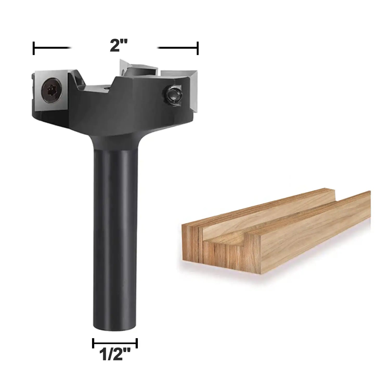 3-wing Surfacing Router Bit Planer Bit 2" Diam SpeTool