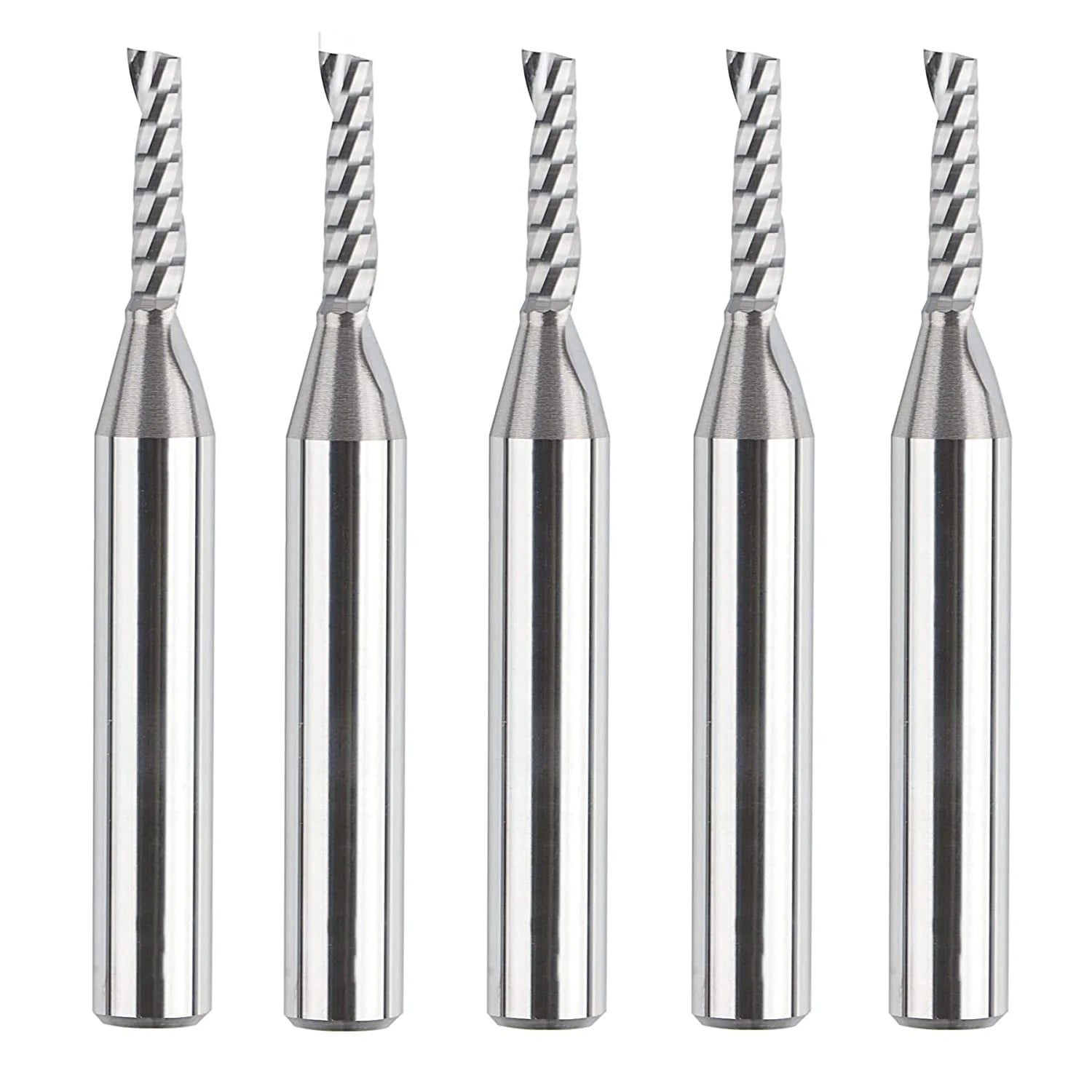 SpeTool UK W03005 SC Spiral O Flute 1/8" Dia x 1/4" Shank x 1/2" Cutting Length x 2" Long Up-cut Router Bit
